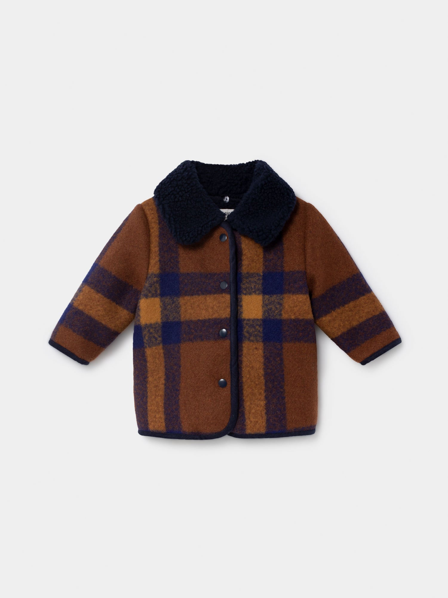 Baby Boys Caramel Check Jacket