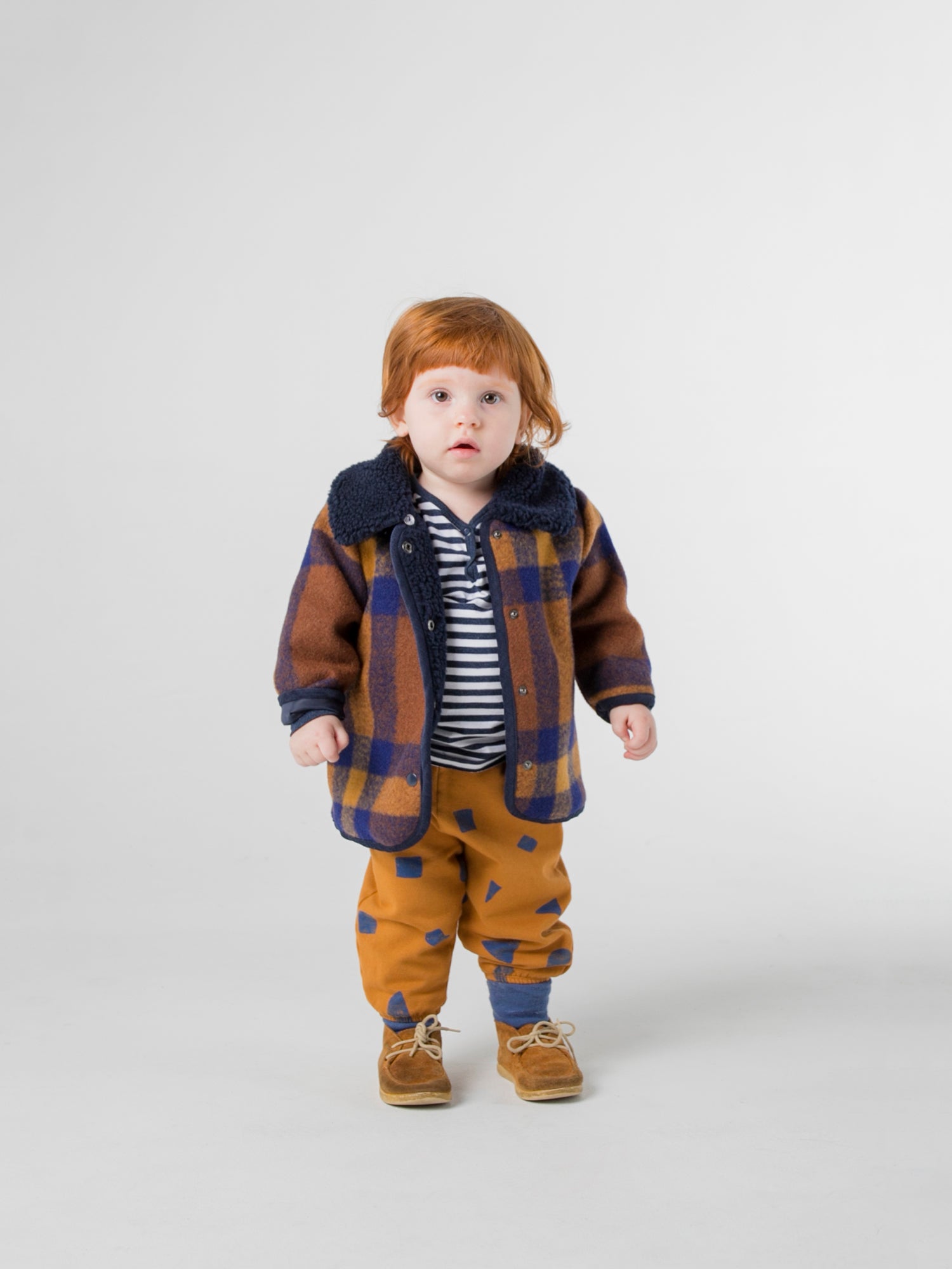 Baby Boys Caramel Check Jacket