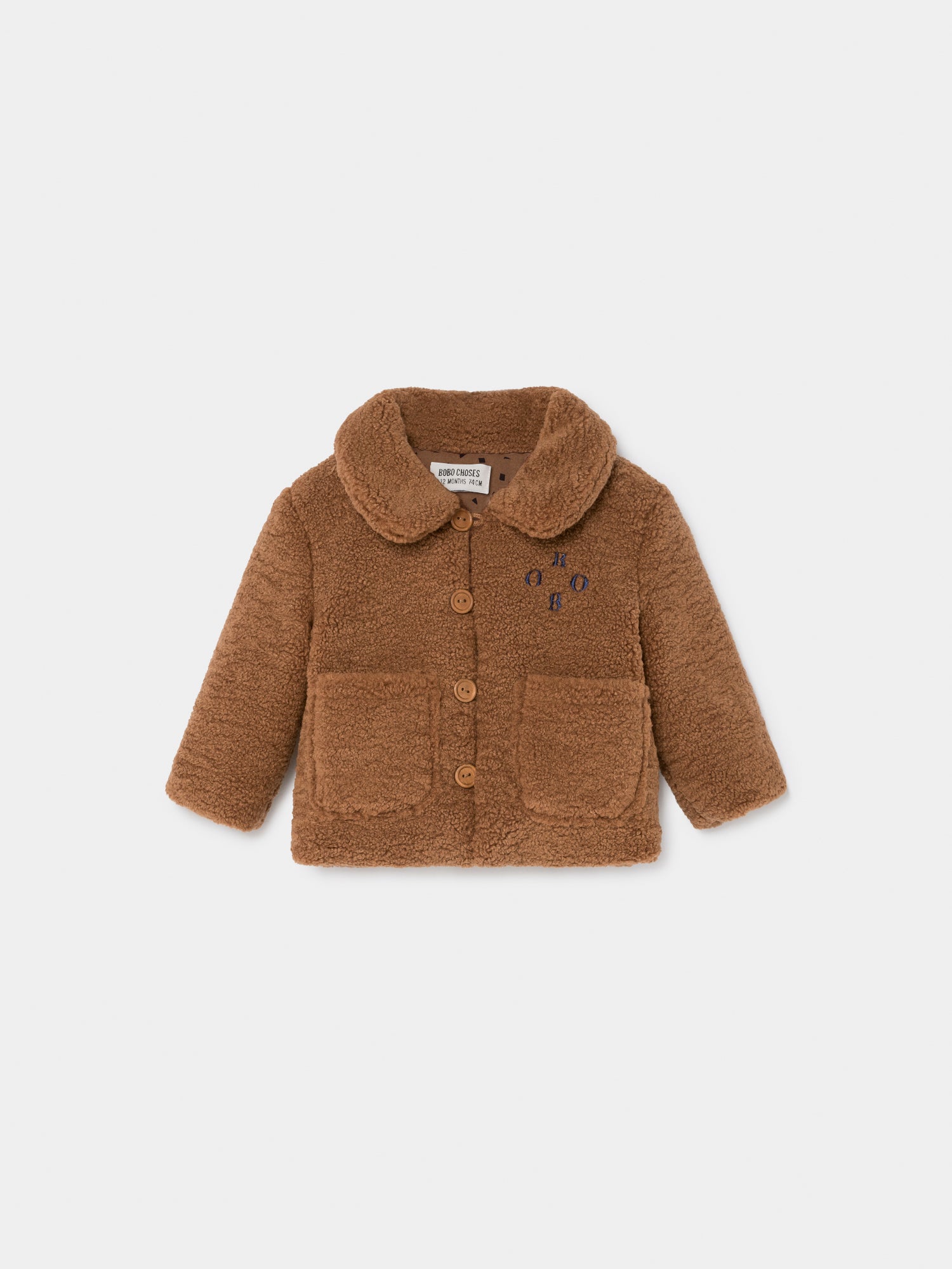 Baby Boys Camel Sheepskin Jacket