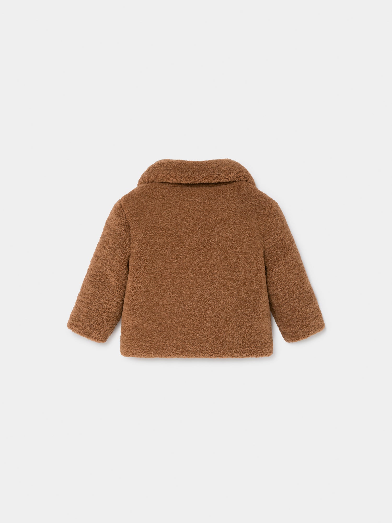 Baby Boys Camel Sheepskin Jacket