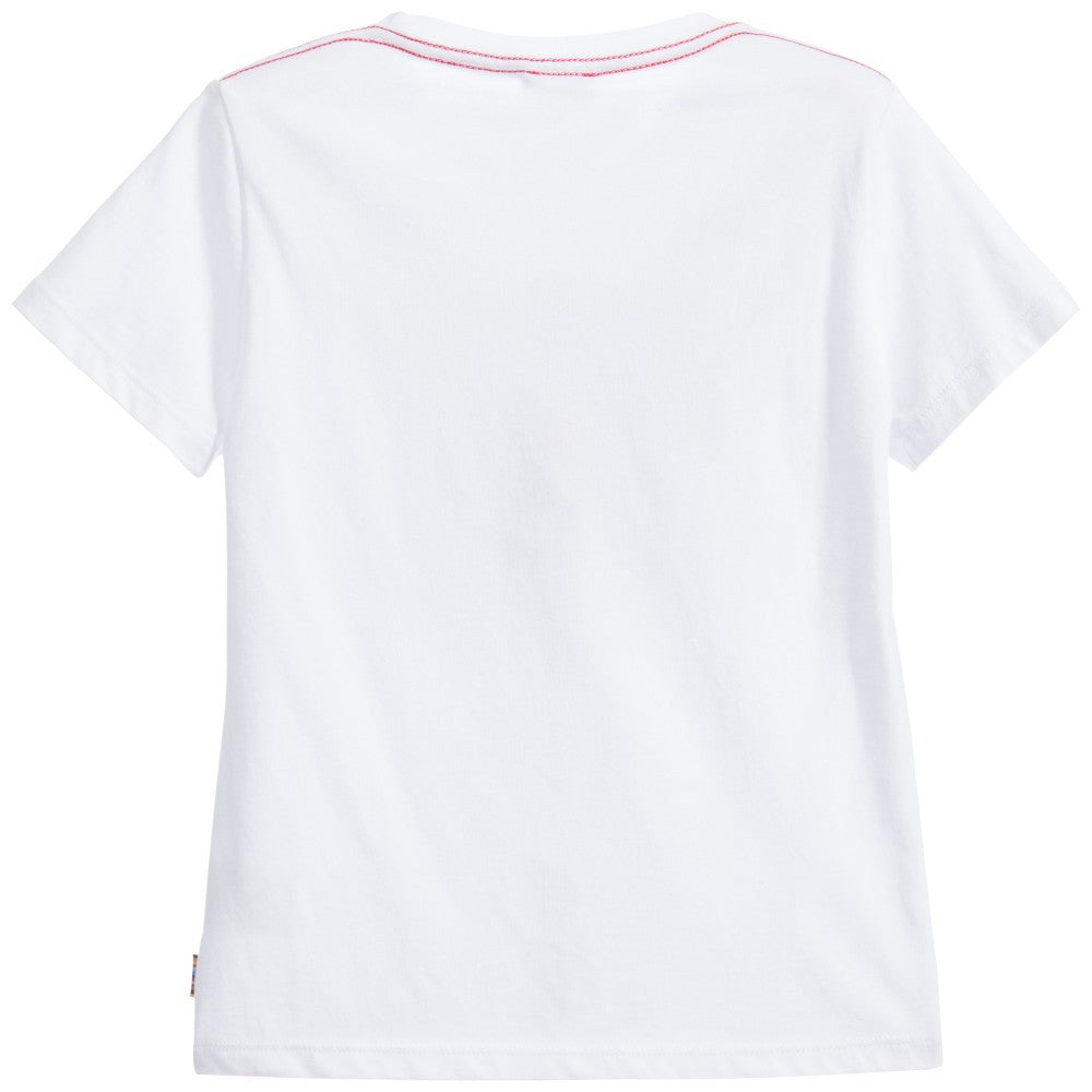 Boys White Cotton Dinosaur Printed TrimsT-Shirt & 3D Glasses - CÉMAROSE | Children's Fashion Store - 2