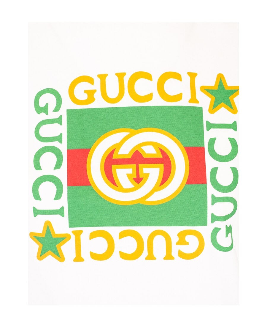 T-shirt GG blanc Garçon et Fille