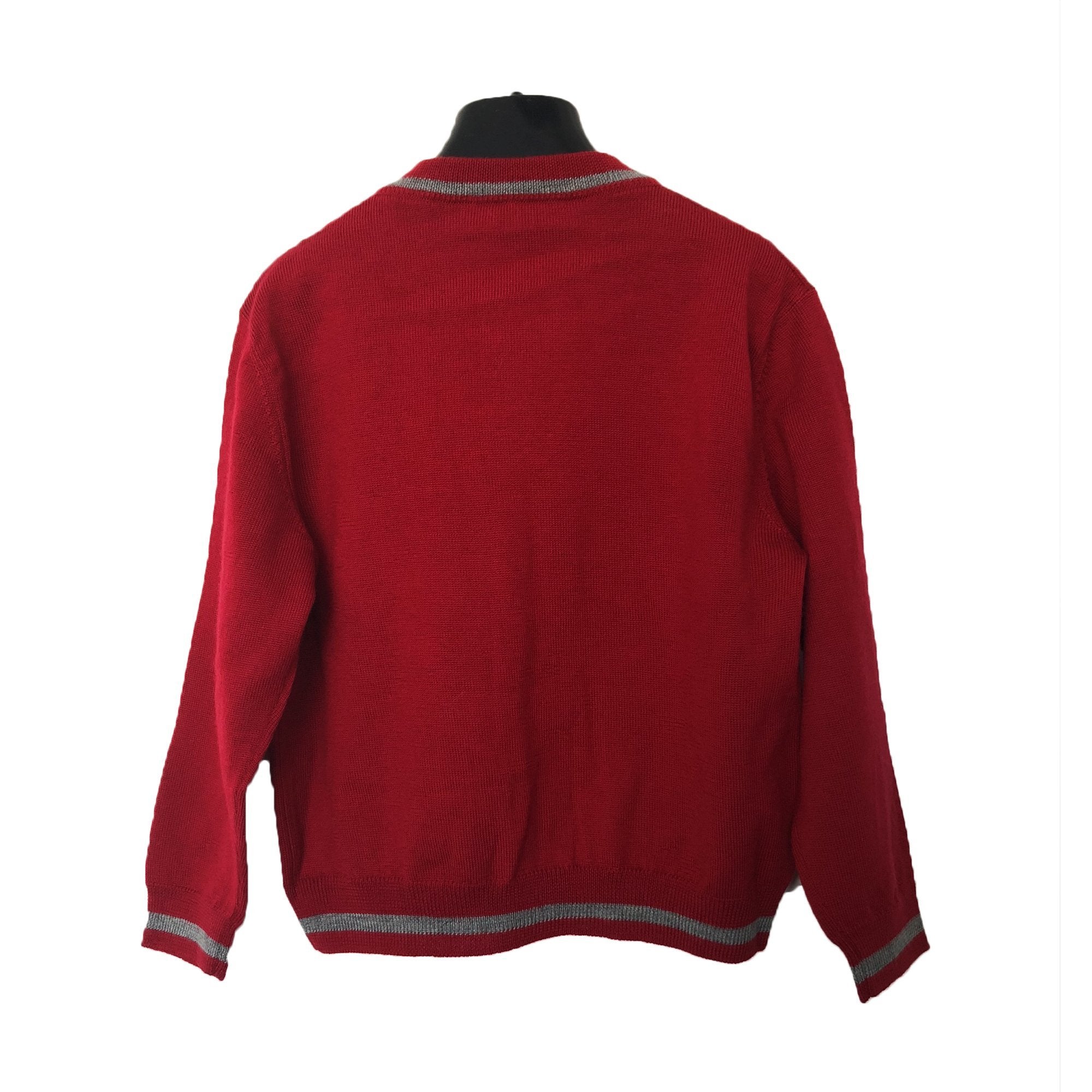 Baby Boys Bright Red Zip Cardigan