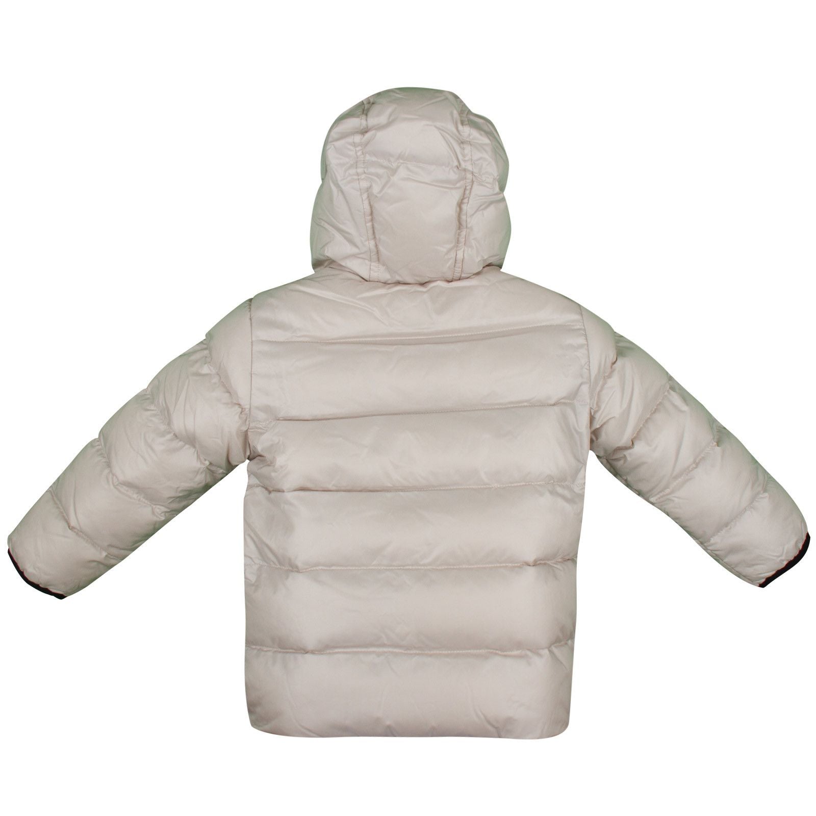 Boys Olive Green Classic Puffer Jacket With Beige Check Hood - CÉMAROSE | Children's Fashion Store - 2