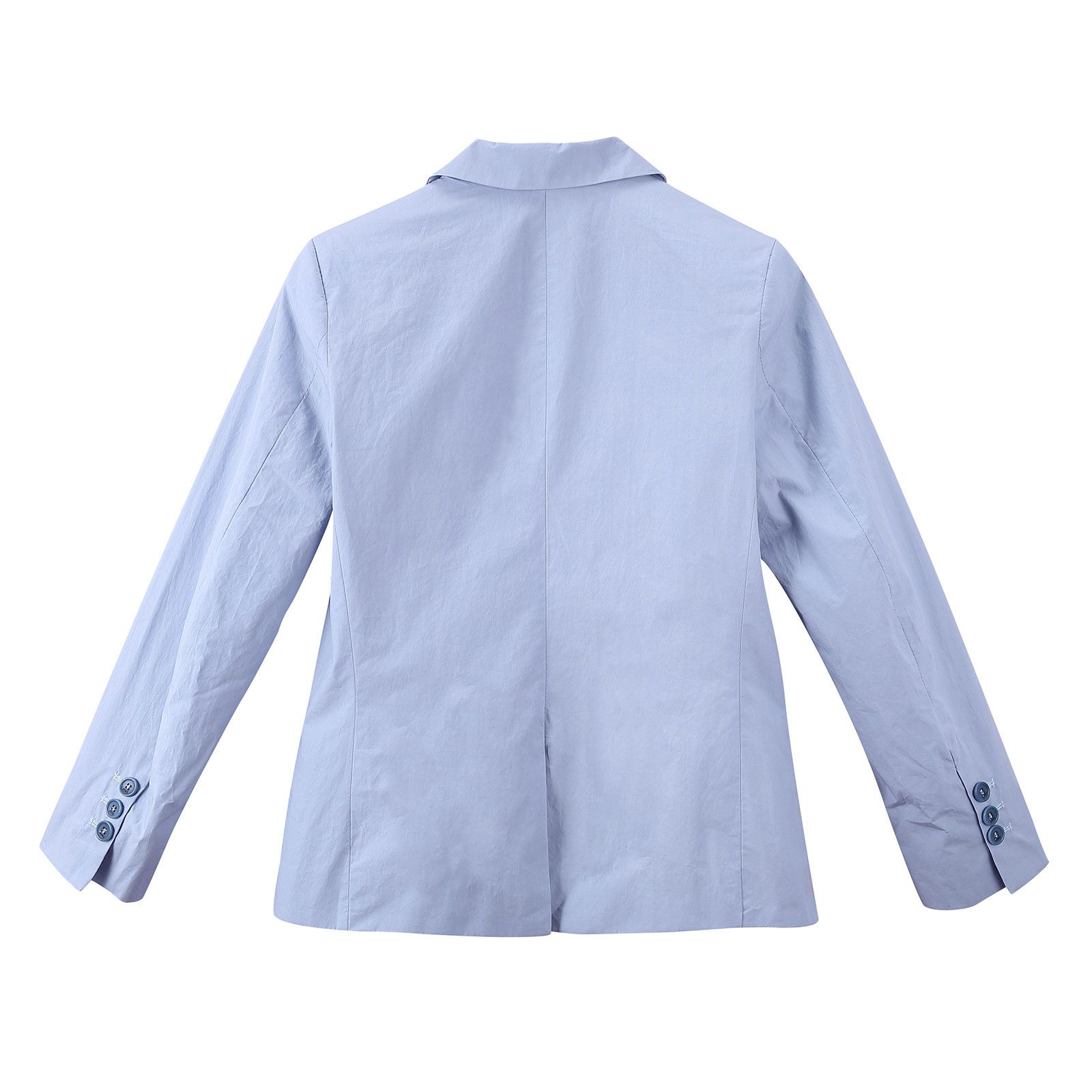 Boys Light Blue Cotton Blazer With Patch Pockets - CÉMAROSE | Children's Fashion Store - 2