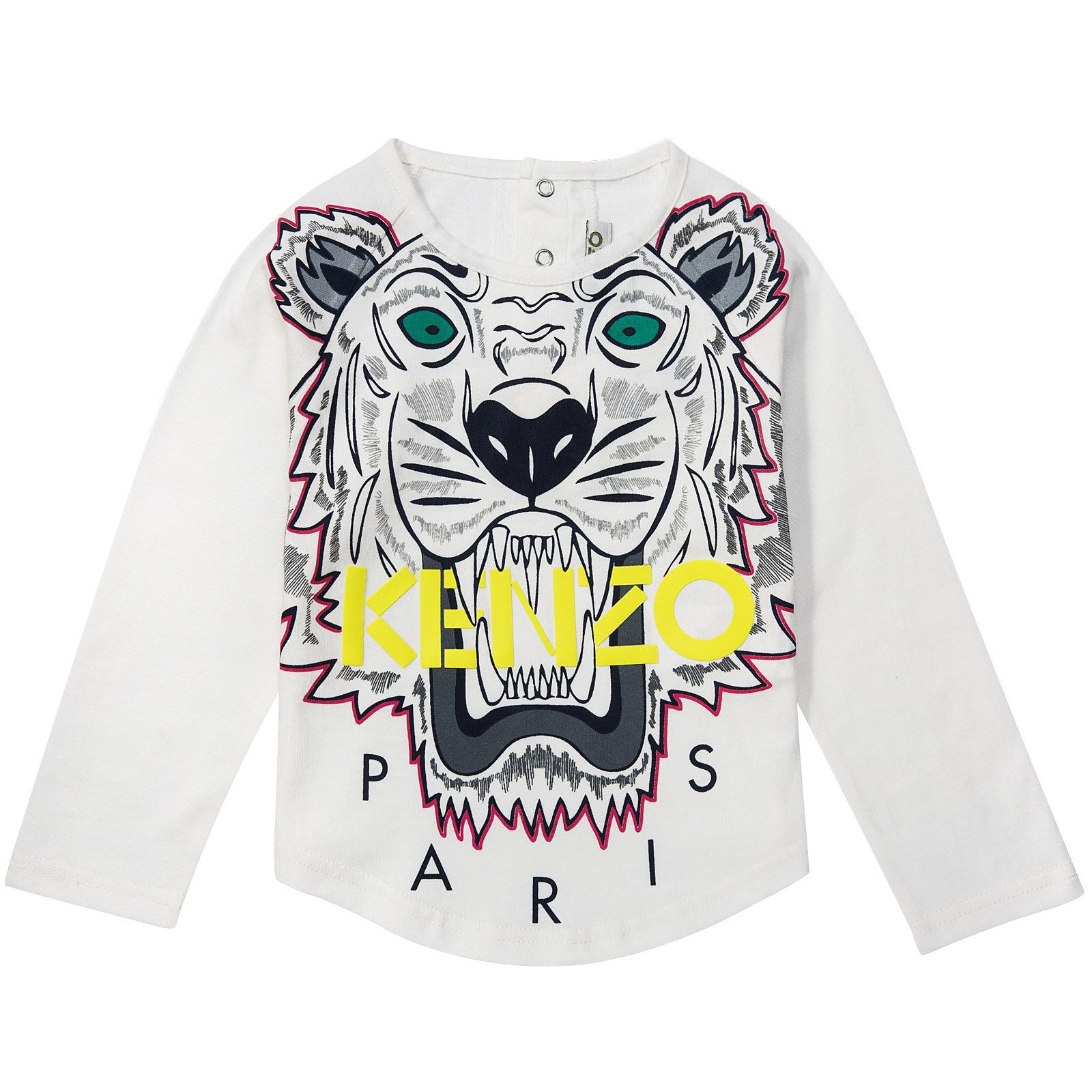 Boys&Girls Ivory Tiger Printed T-Shirt - CÉMAROSE | Children's Fashion Store - 2
