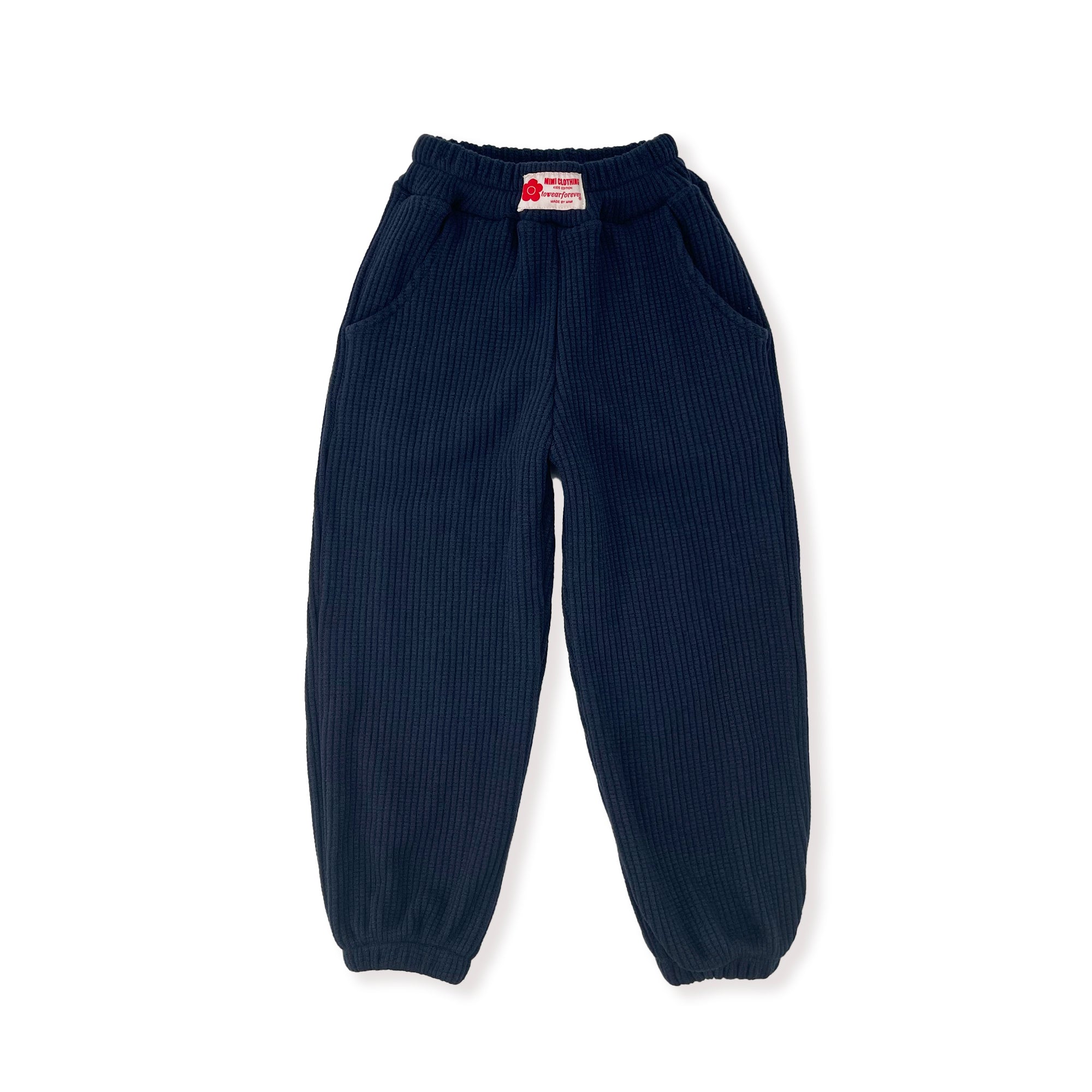 Girls Navy Cotton Trousers