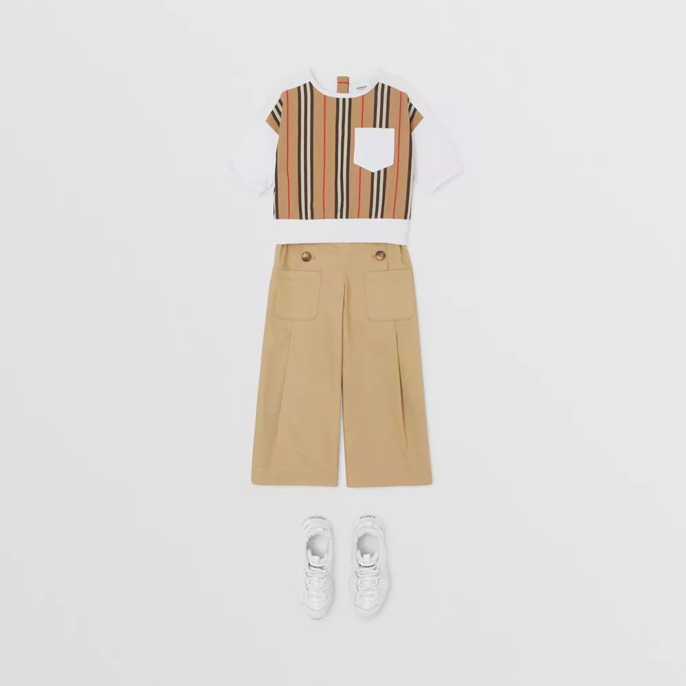 Jersey en coton blanc pour filles