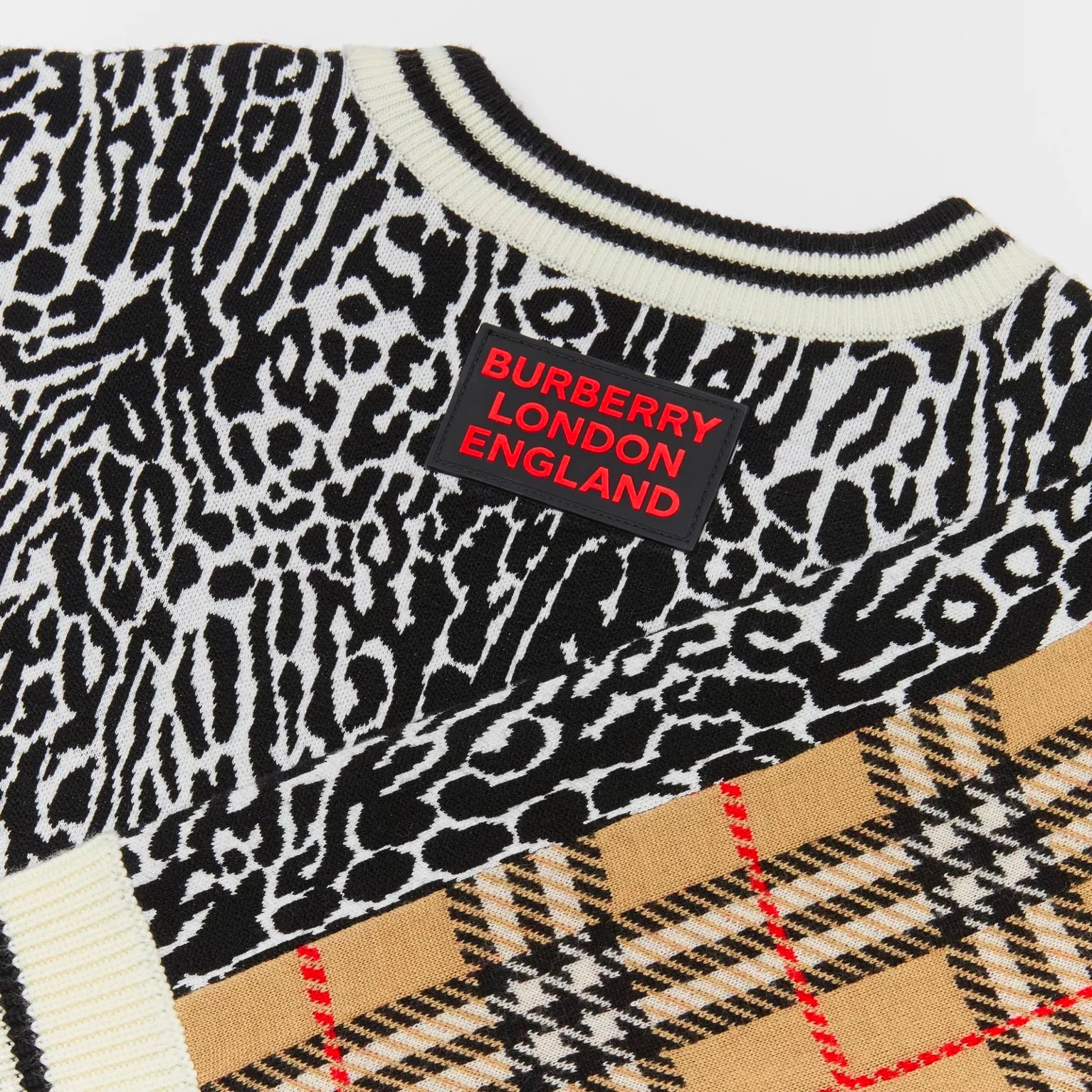 Robe en laine mérinos imprimé léopard pour filles