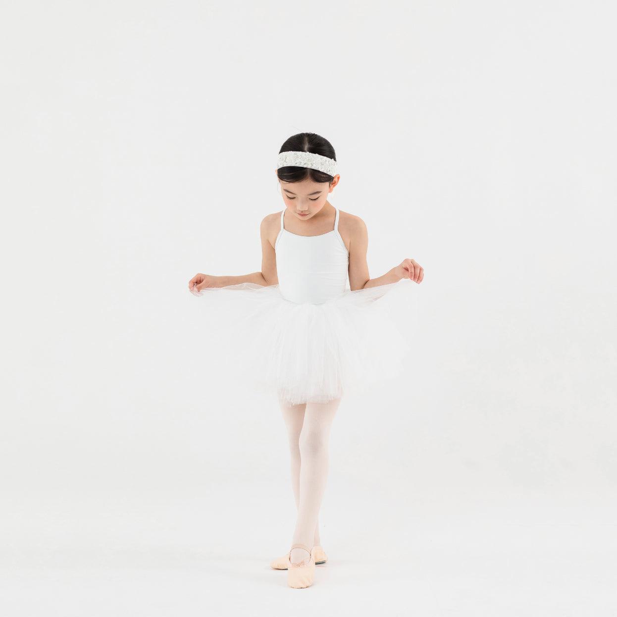 Jupon de danse blanc pour filles