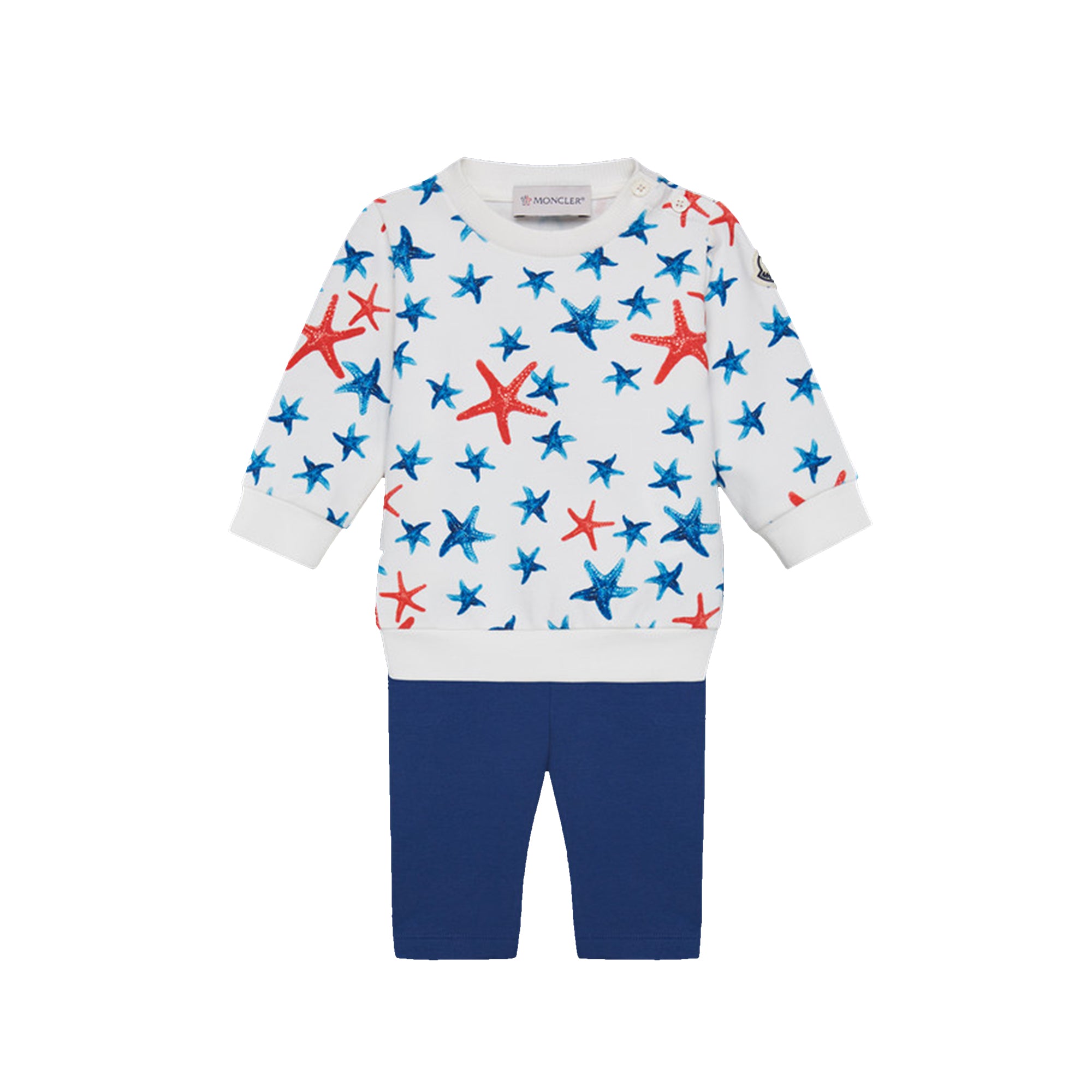 Baby Boys White Star Printed Sets