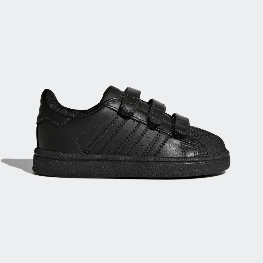Baby Boys Black "Superstar" Shoes