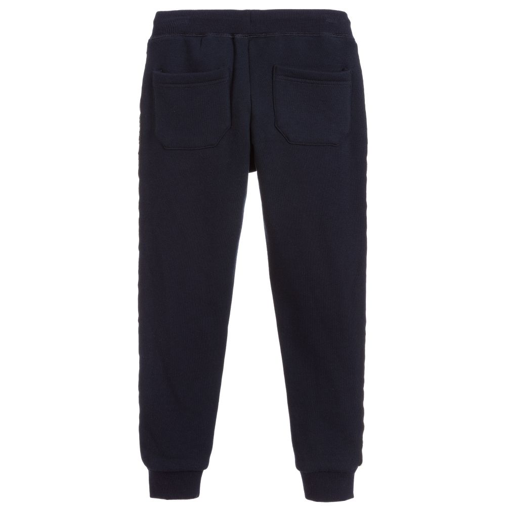 Boys Blue Cotton Trousers