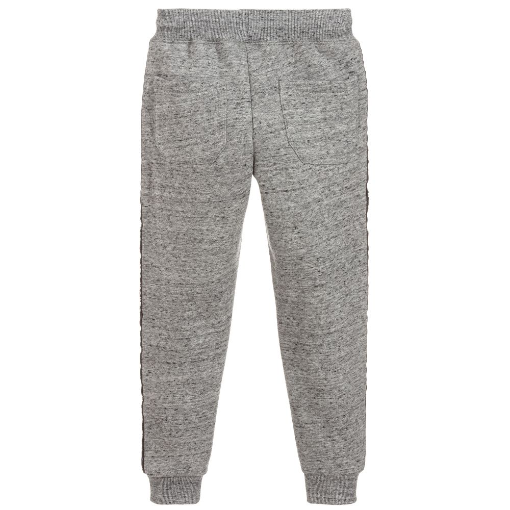 Boys Grey Cotton Trousers
