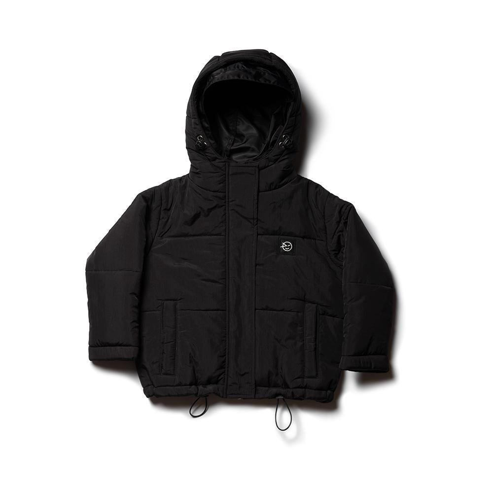 Boys & Girls Black Puffer Jacket