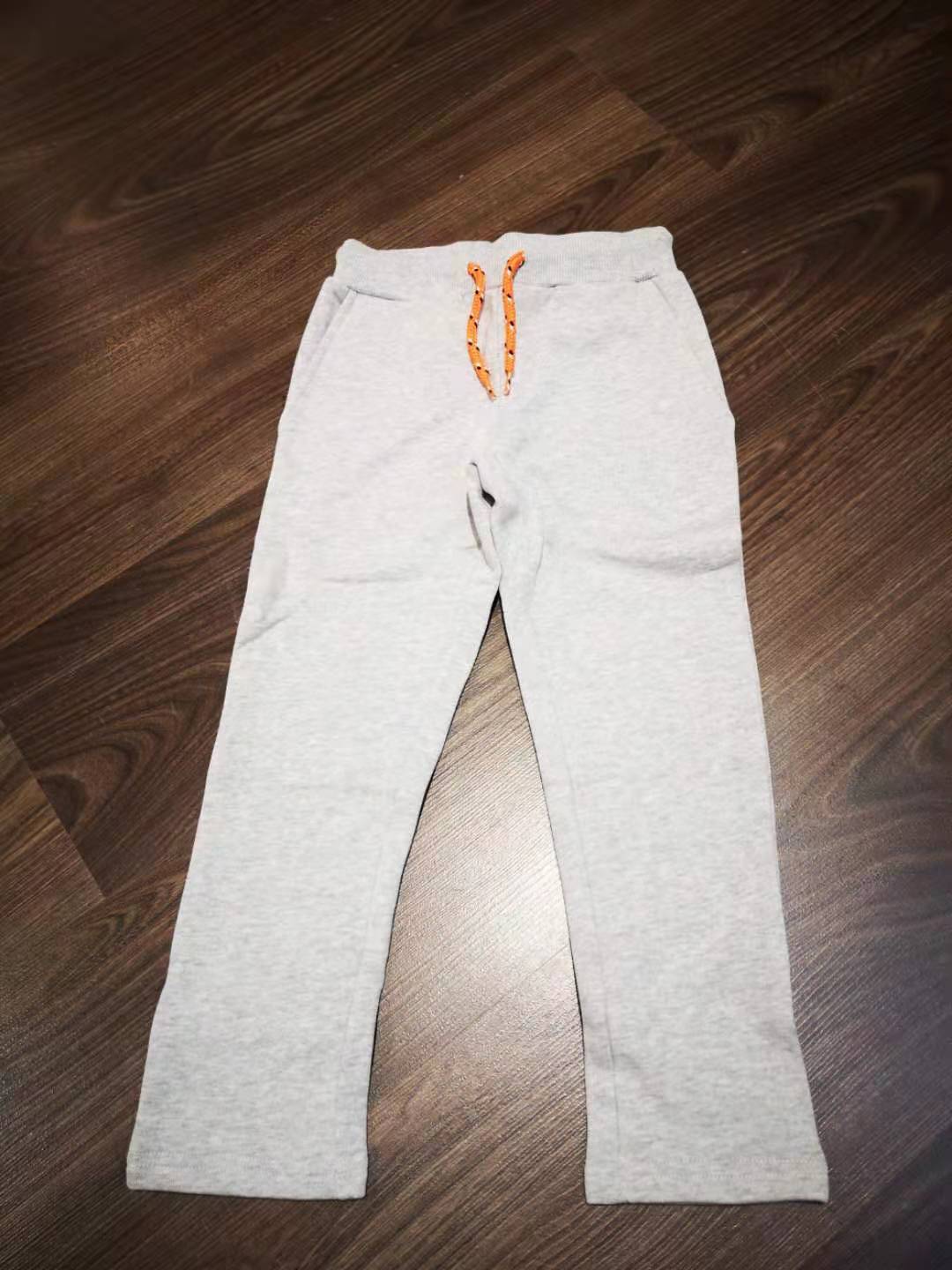 Boys Grey Cotton Trousers