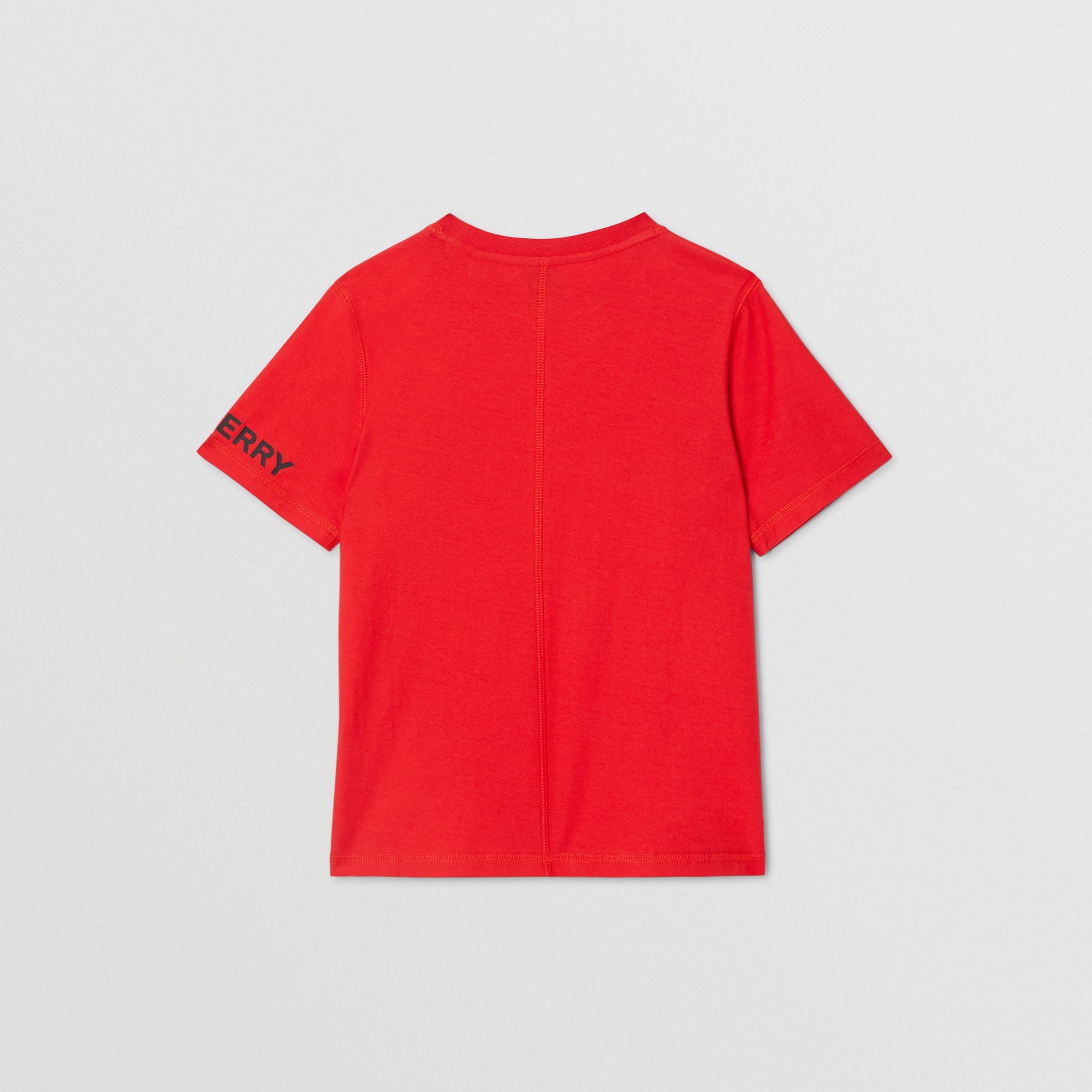 Boys Bright Red Cotton T-shirt