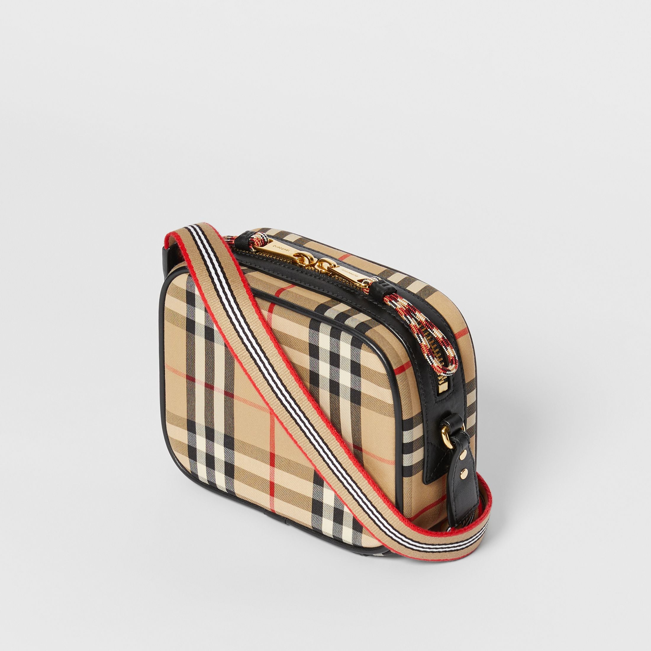 Sac fille archive beige à carreaux vintage