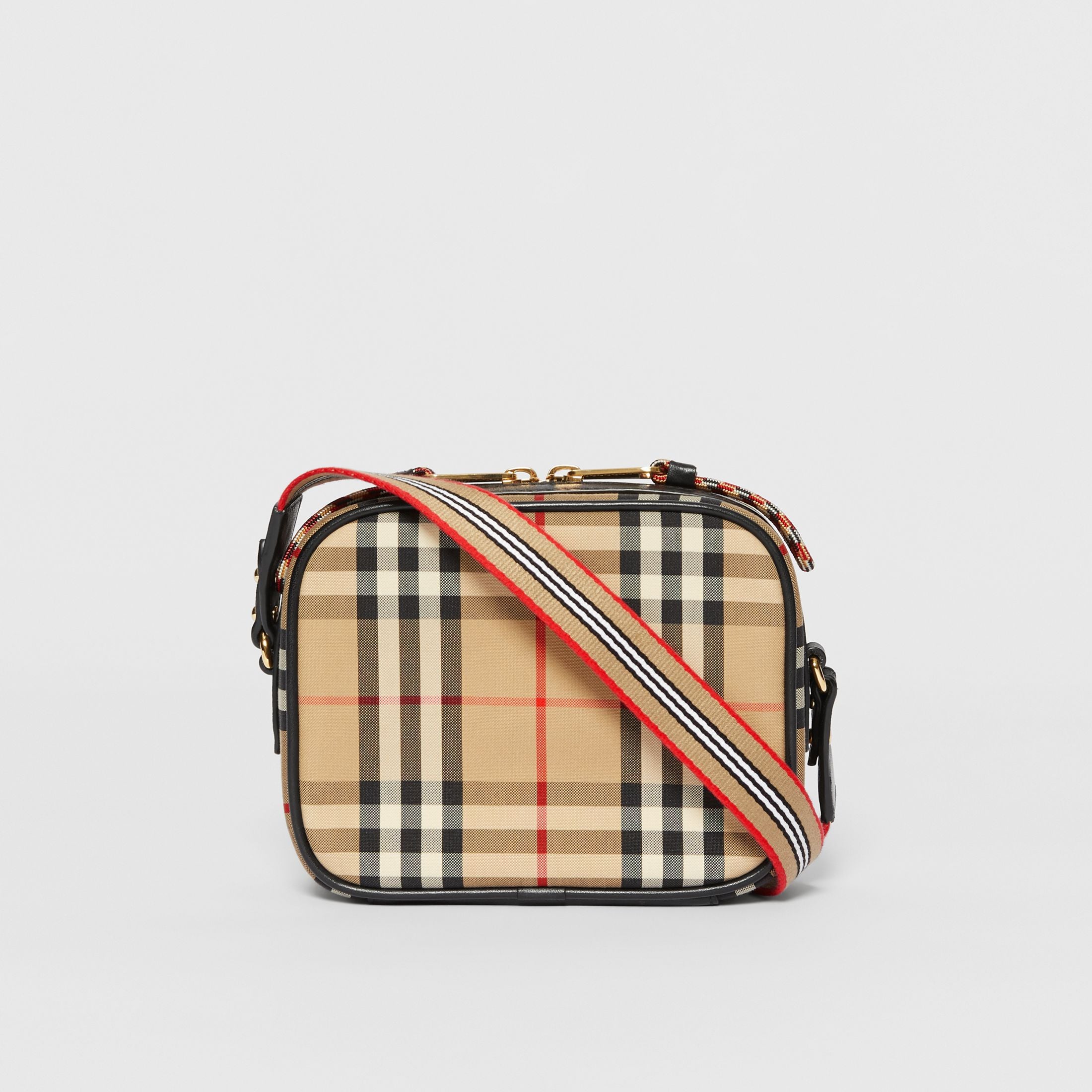 Sac fille archive beige à carreaux vintage
