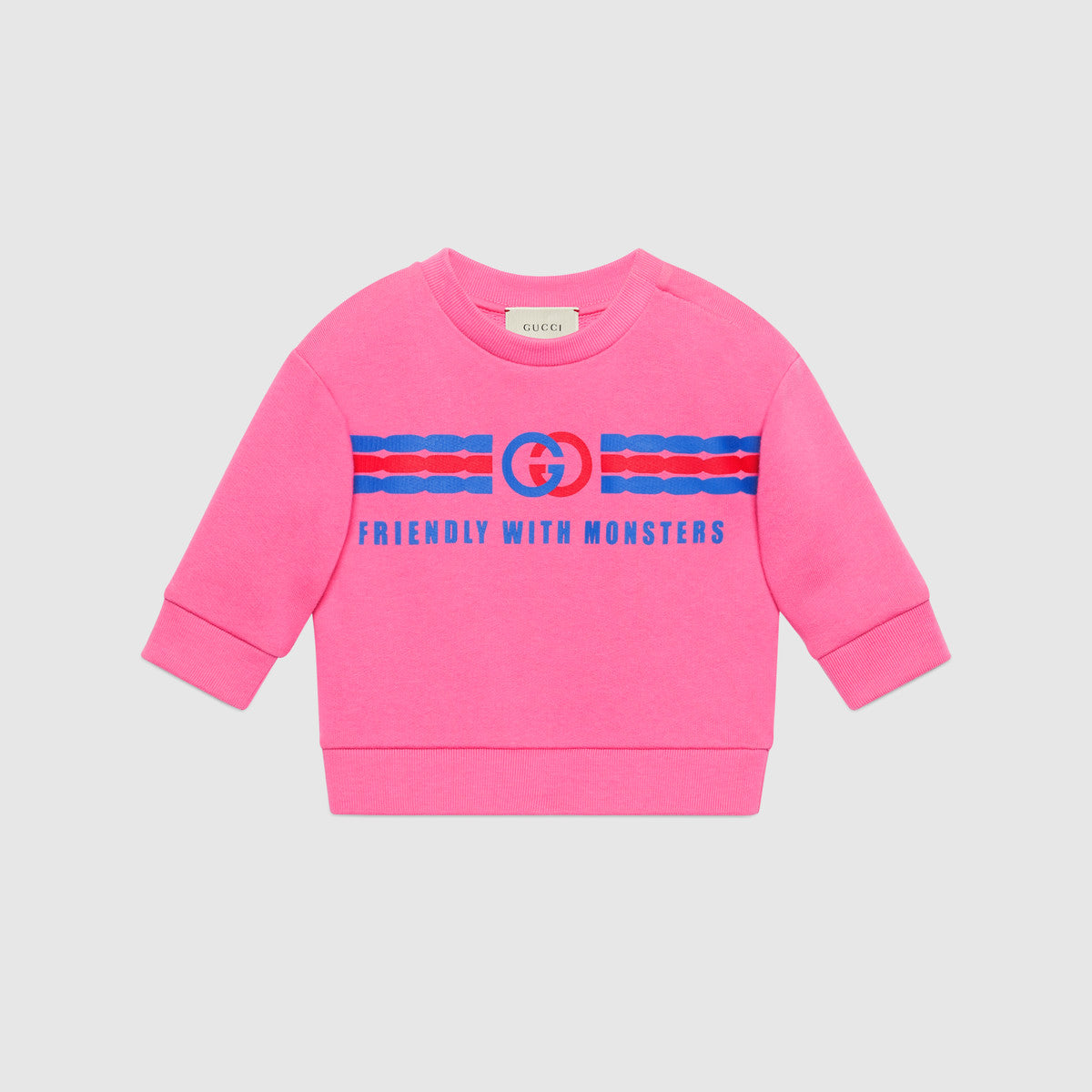 Baby Boys Pink Cotton Sweatshirt