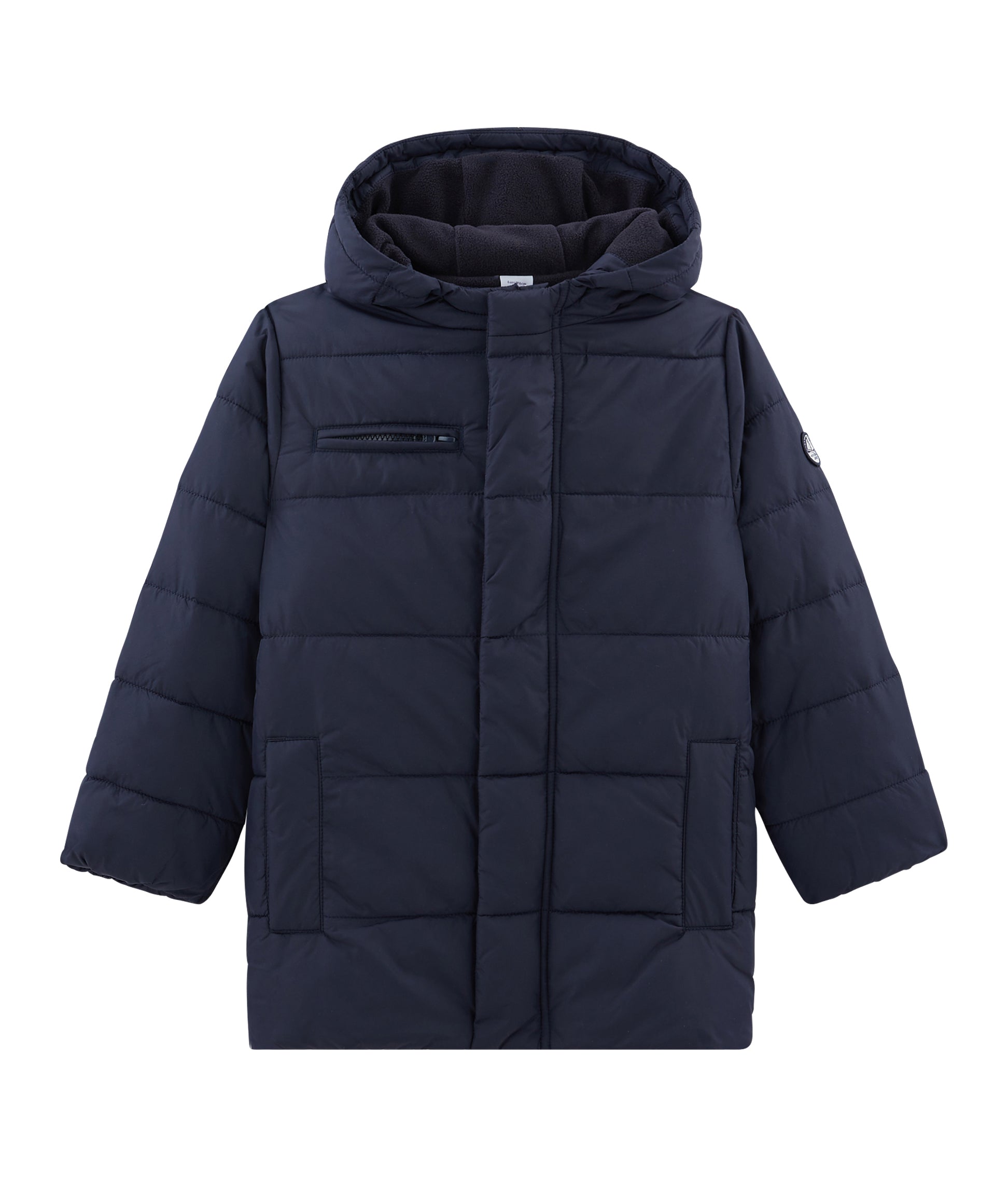 Boys Blue Hooded Coat