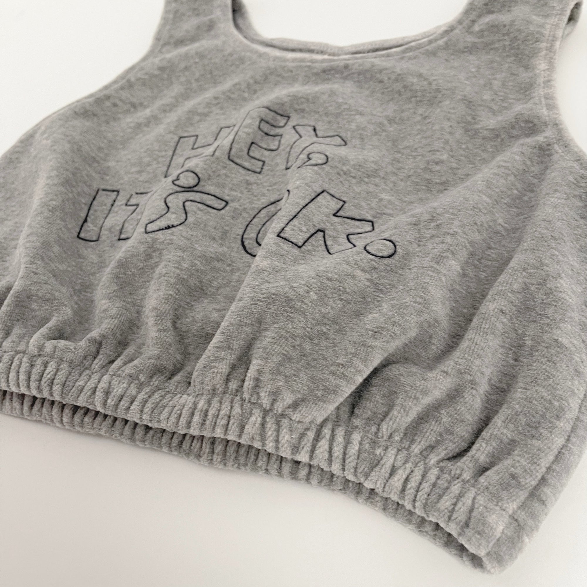 Girls Grey Logo Vest