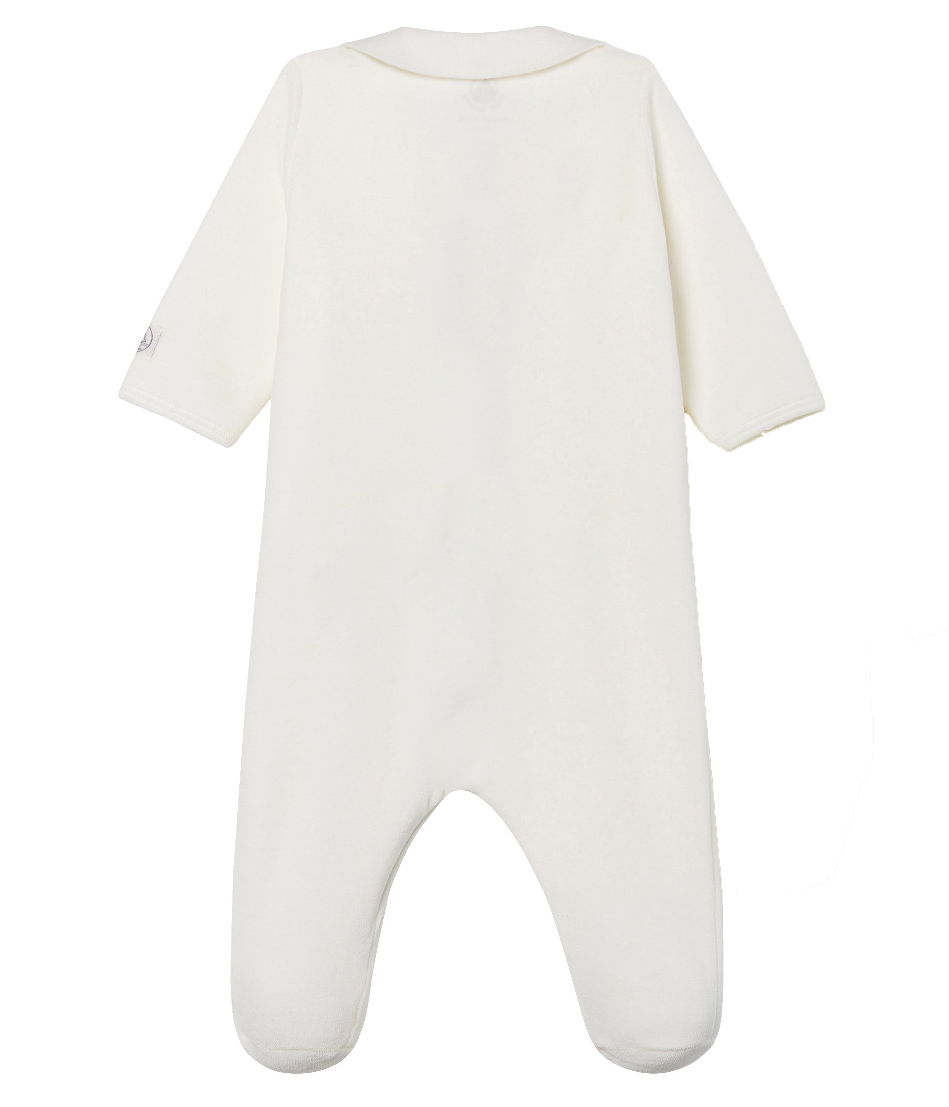 Baby Boys & Girls White Cotton Babysuit