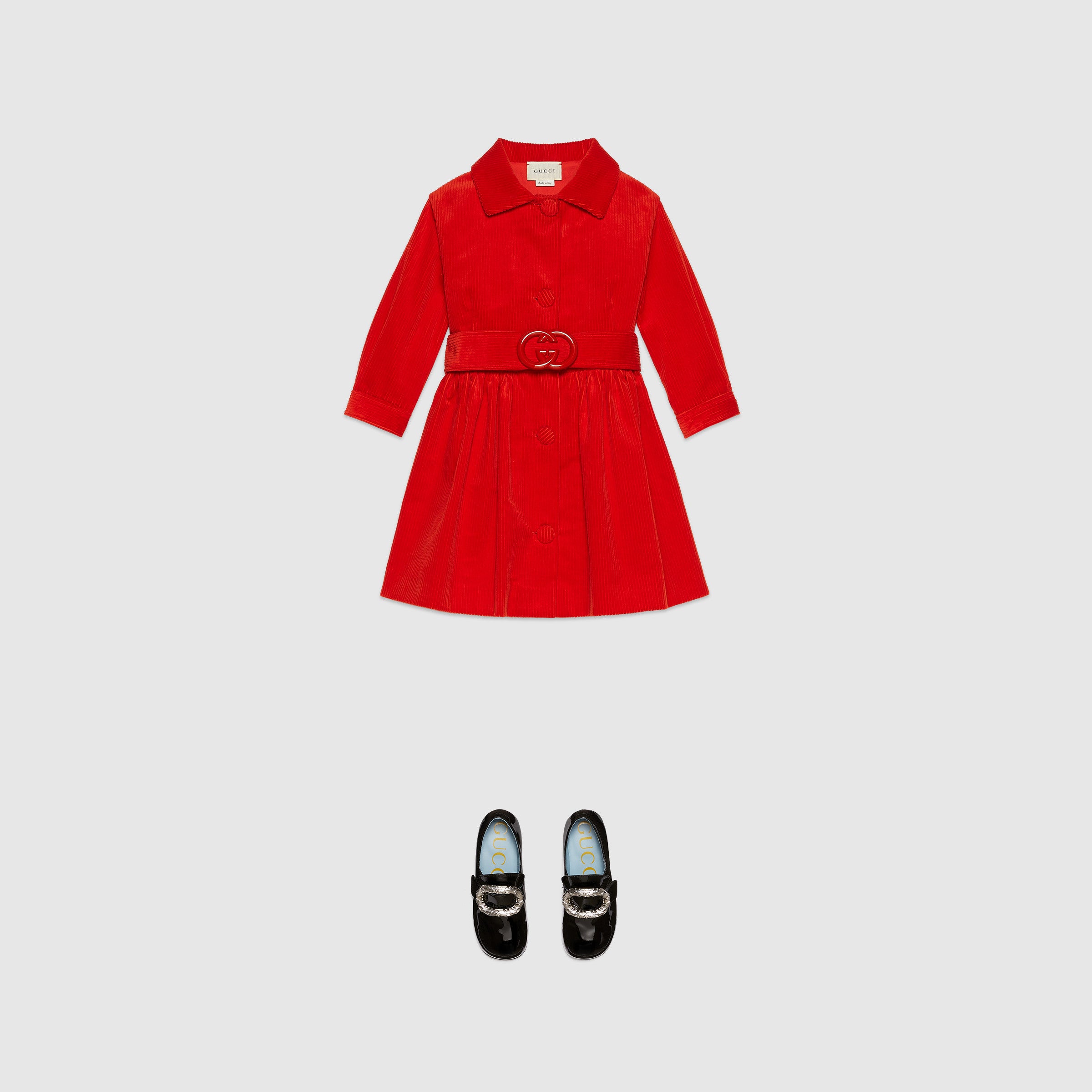 Robe Fille Lumineuse en Coton Feu