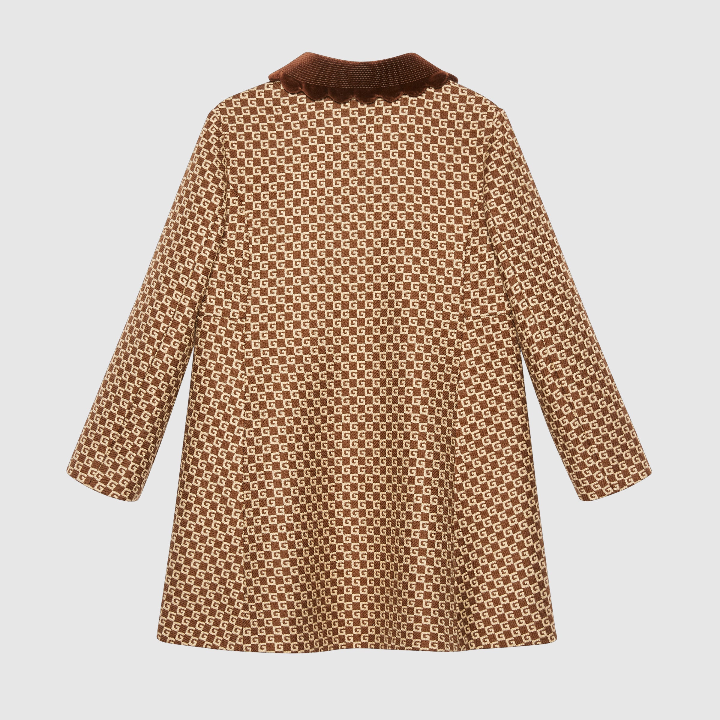 Manteau GG marron pour fille