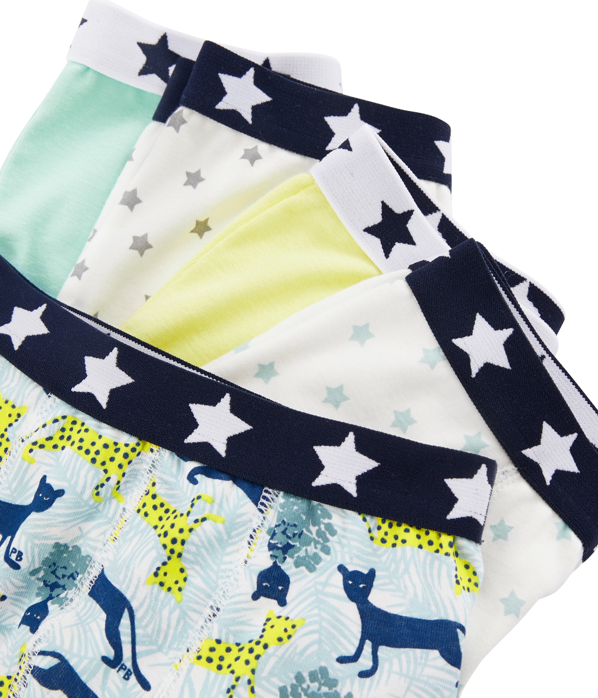 Lot de 5 slips en coton multicolores pour garçons