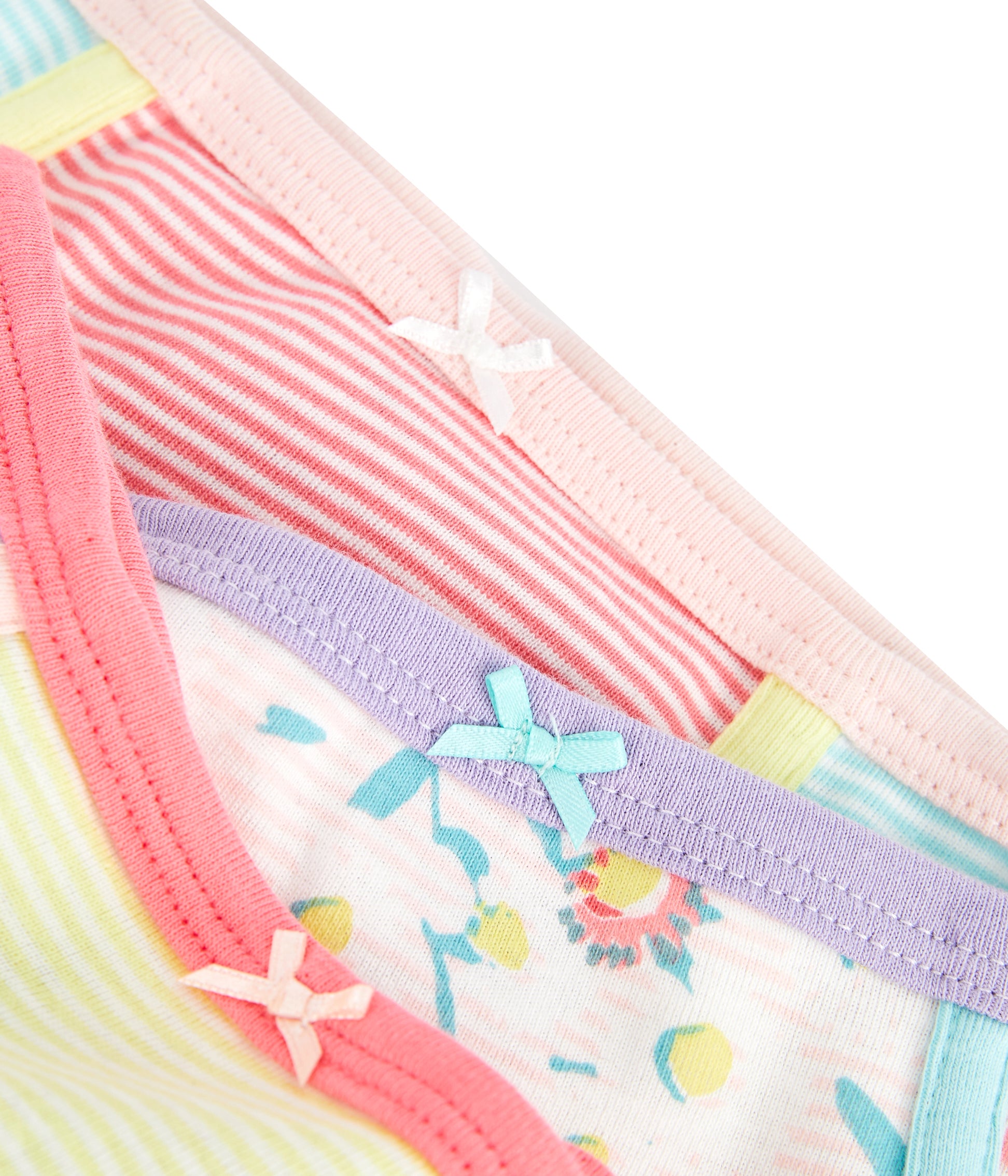 Lot de 3 slips en coton multicolores pour fille