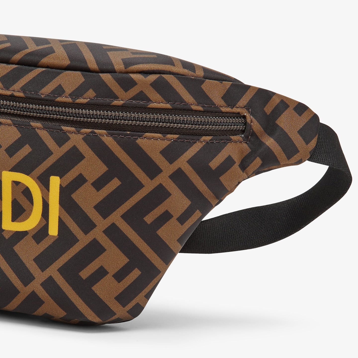 Sac banane unisexe à logo marron