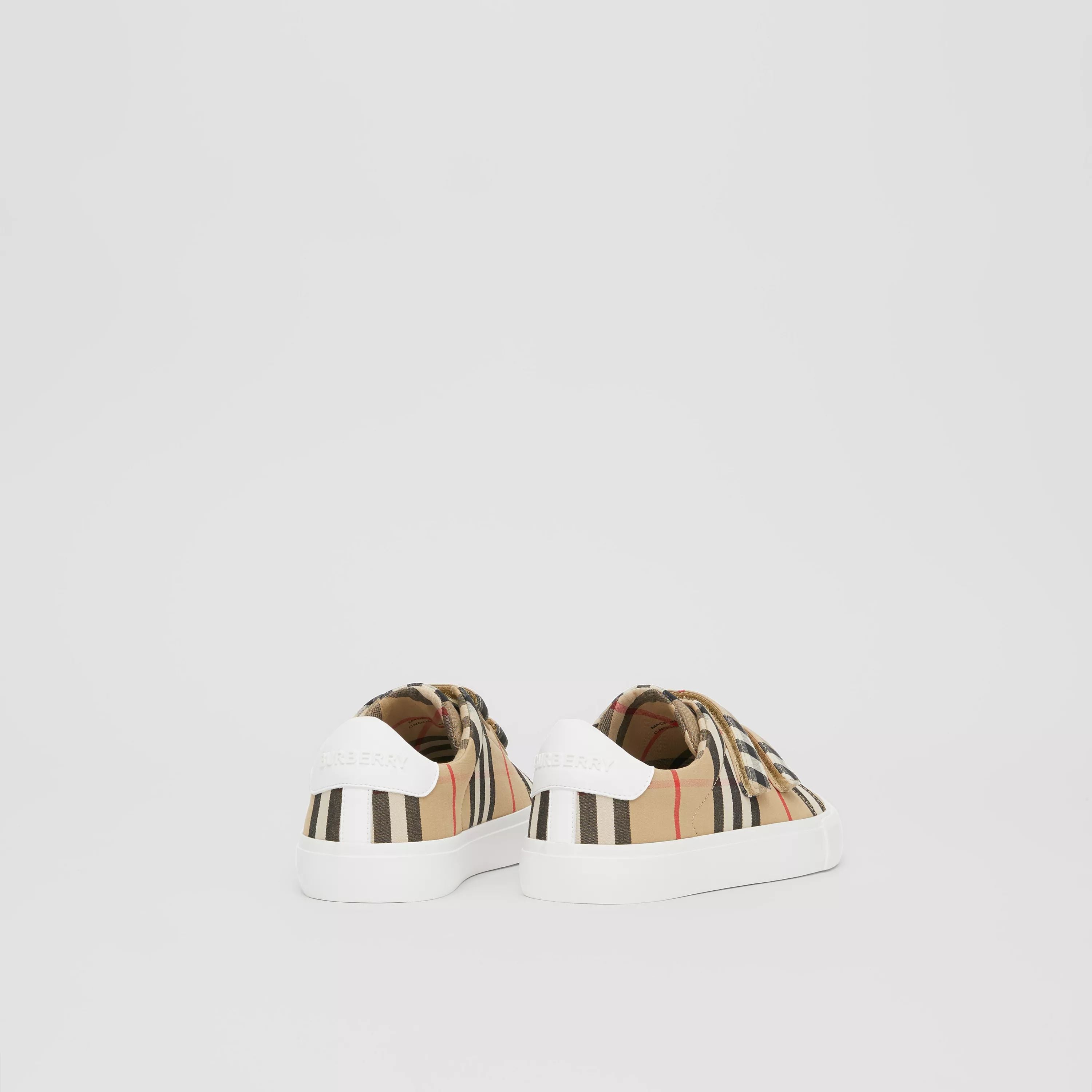 Chaussures beiges à scratch pour garçons et filles