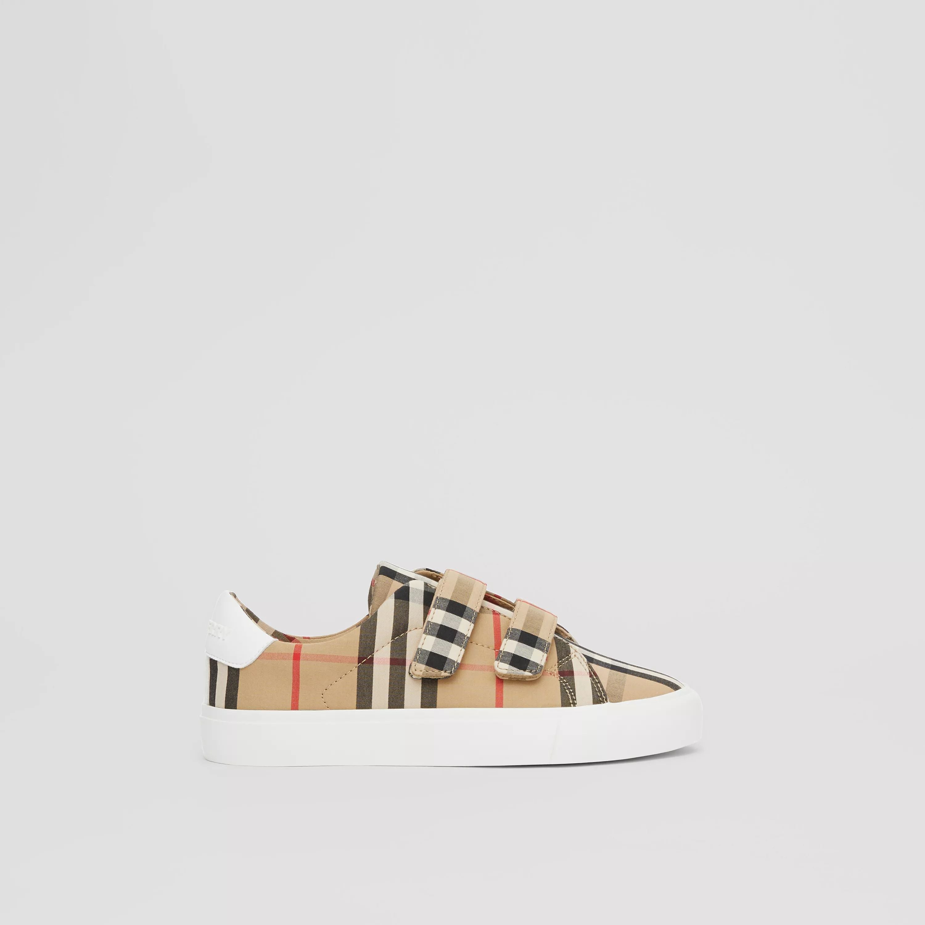 Chaussures beiges à scratch pour garçons et filles