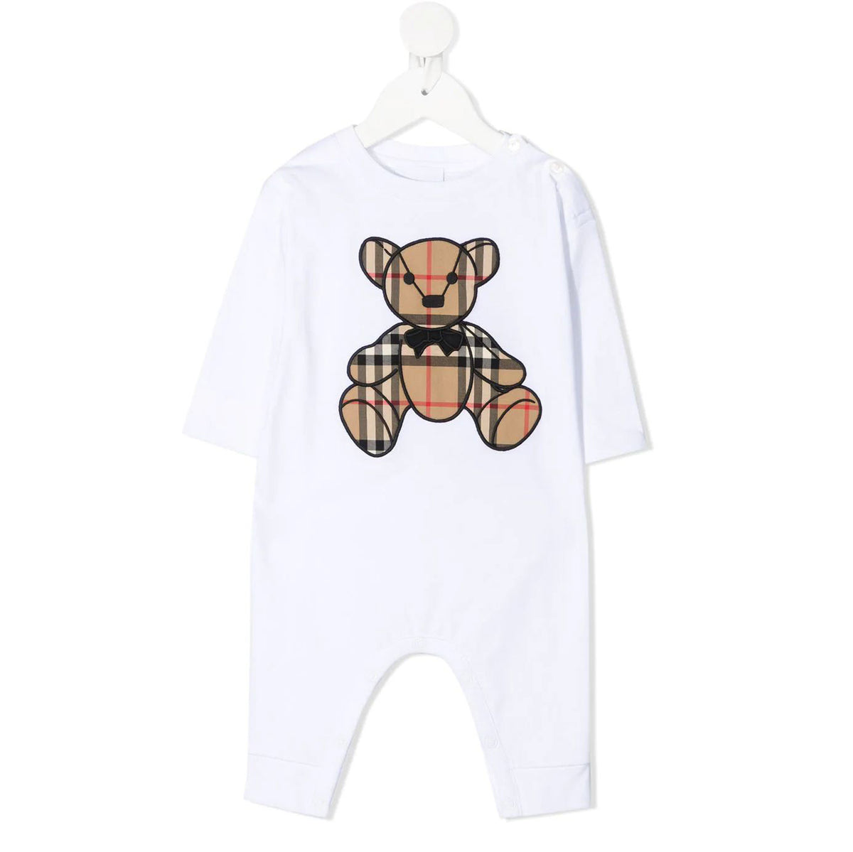 Grenouillère blanche en coton pour bébés garçons et filles