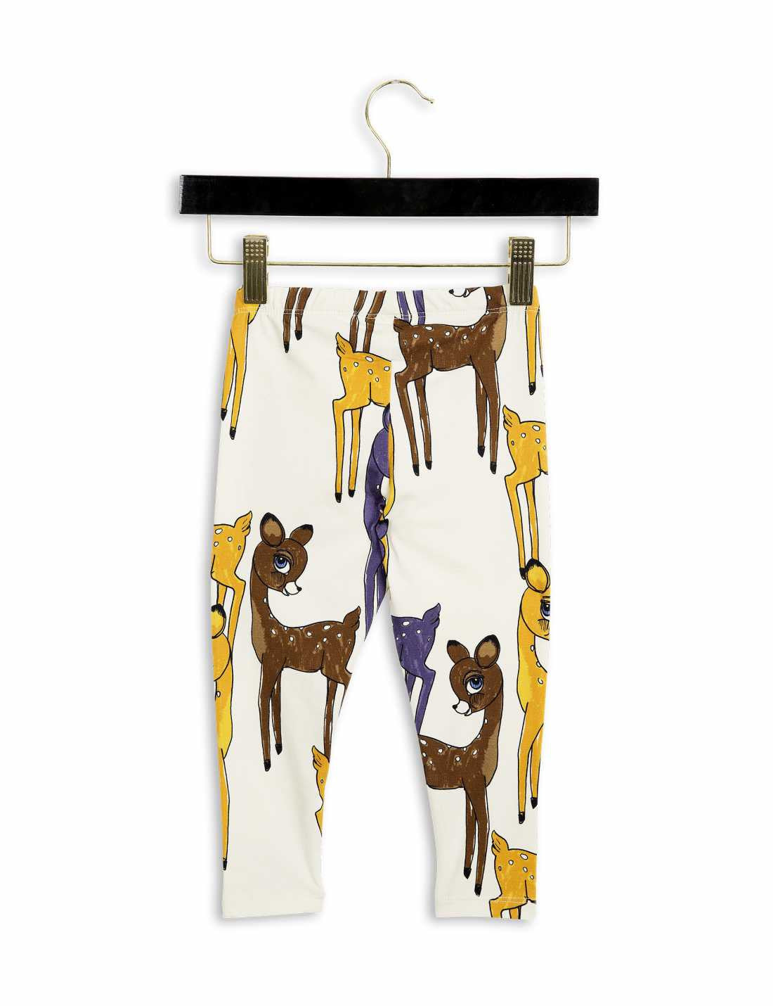 Girls Ivory & Brown Deer Organic Cotton Legging - CÉMAROSE | Children's Fashion Store - 2