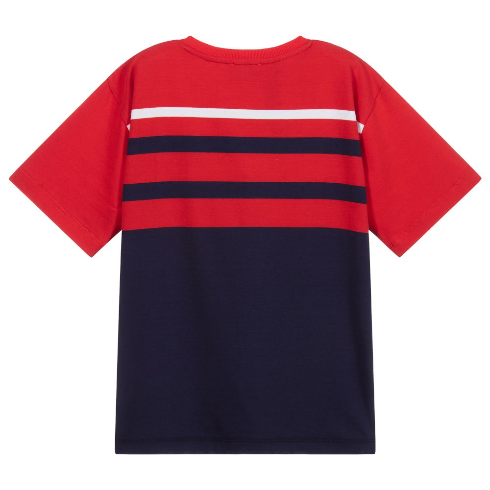 T-shirt en coton unisexe avec logo Marine