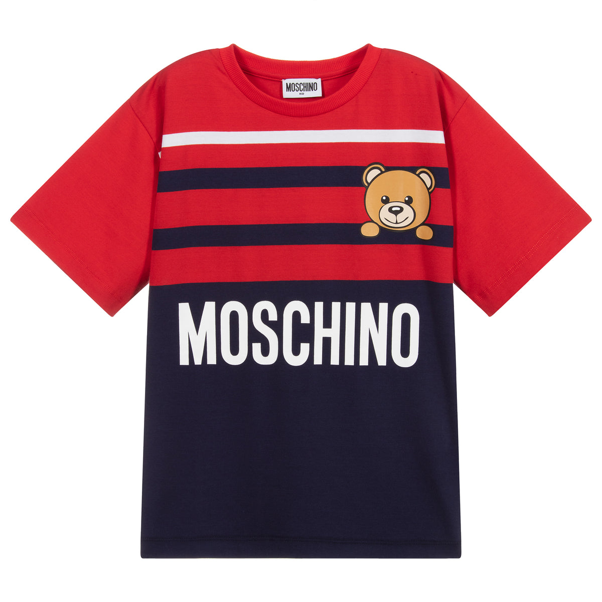 T-shirt en coton unisexe avec logo Marine