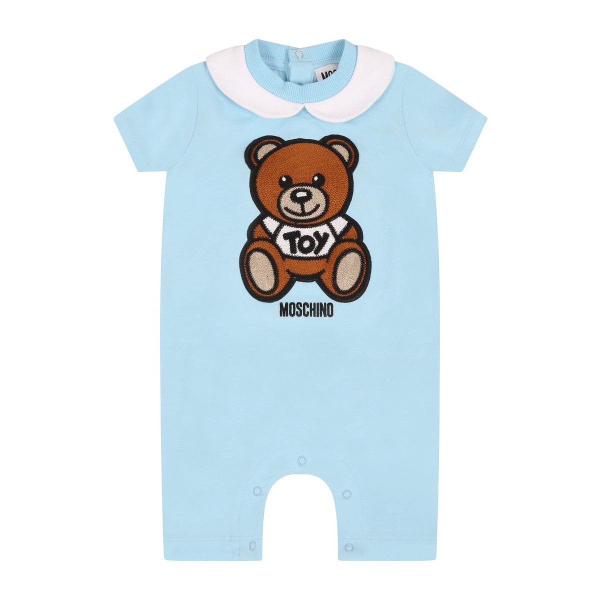 Grenouillère en coton bleu pour bébés garçons