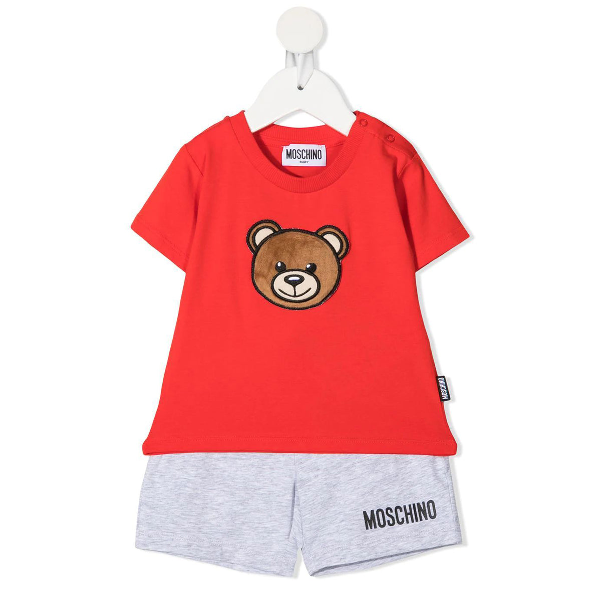 Ensemble en coton rouge pour bébés garçons