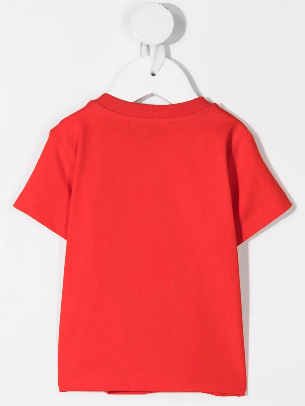 T-shirt en coton à logo rouge pour bébés garçons et filles
