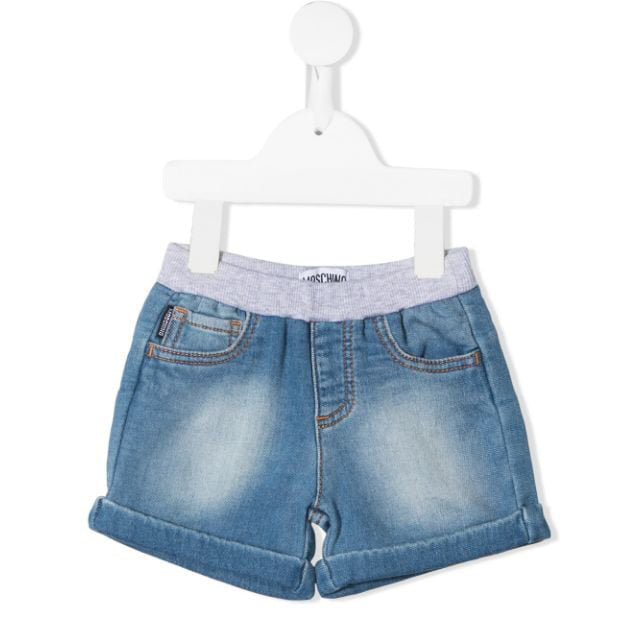 Shorts en coton bleus pour bébés garçons et filles