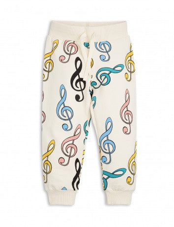 Boys & Girls Ivory Organic Cotton Tracksuit Trousers