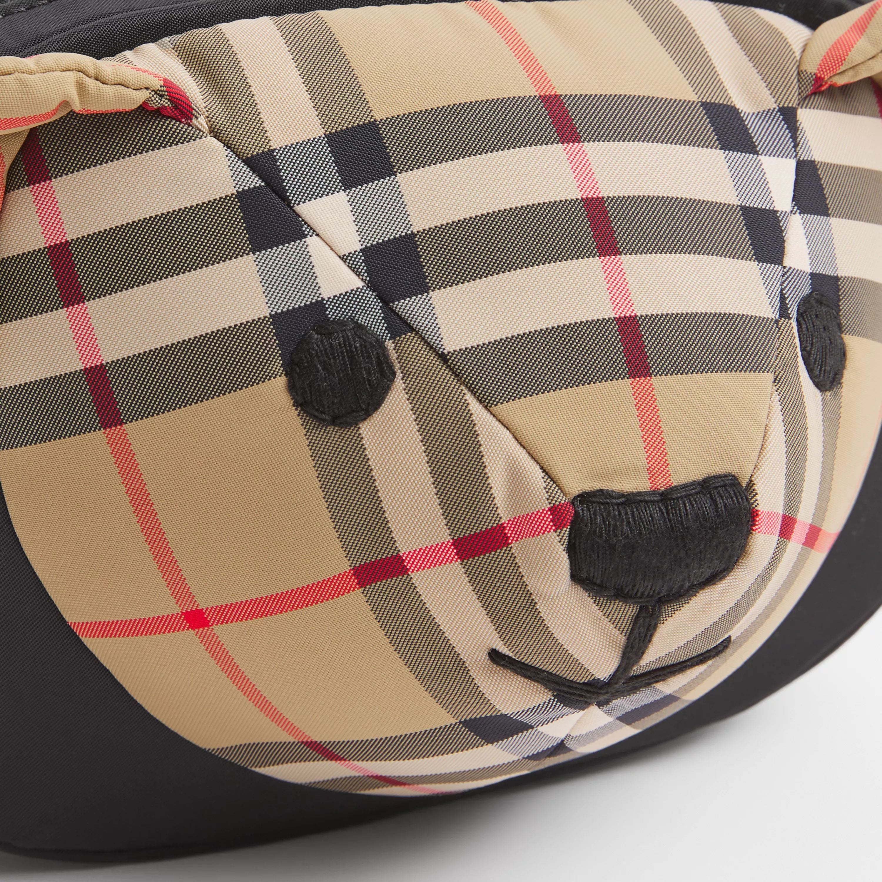Sac banane en peluche beige pour garçons et filles
