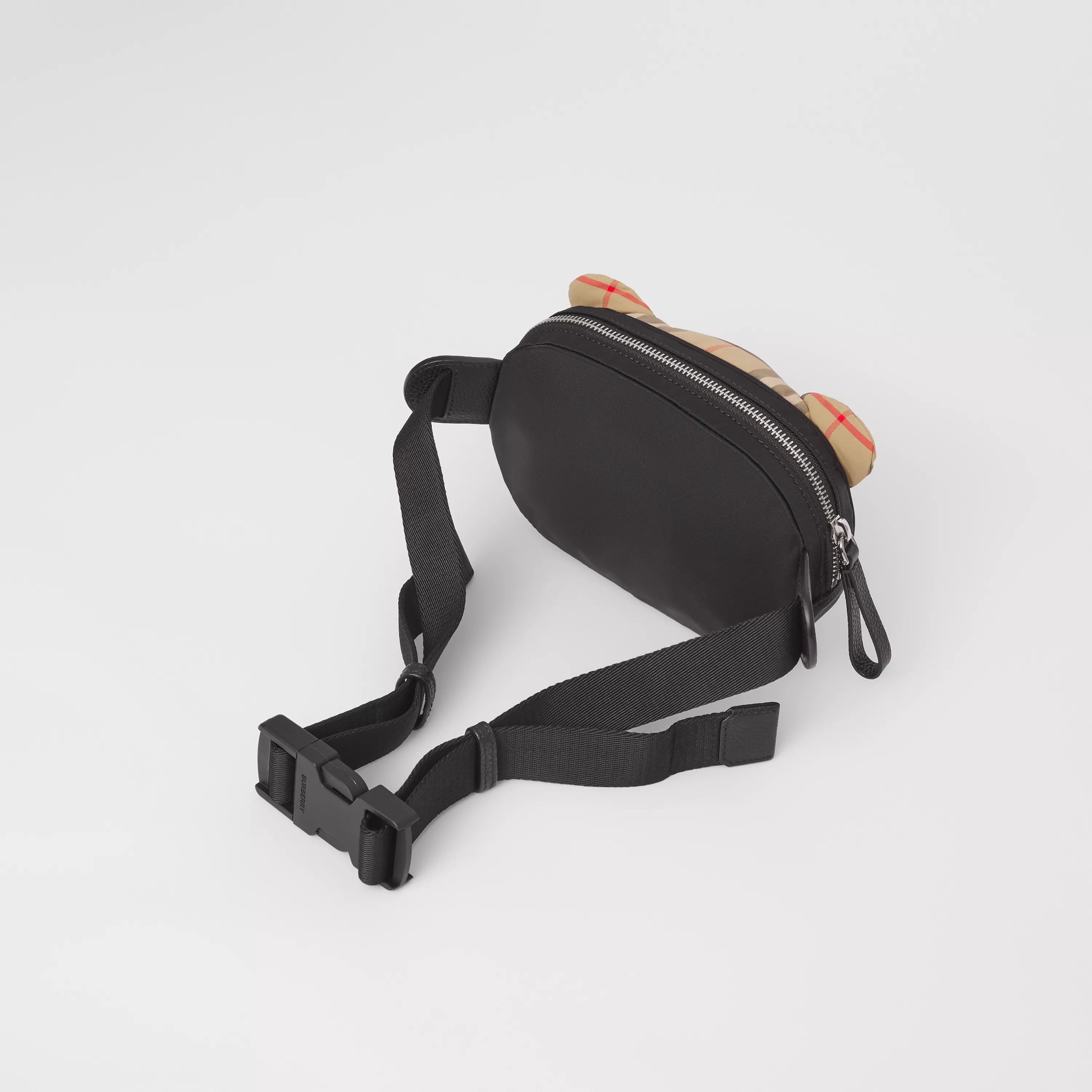 Sac banane en peluche beige pour garçons et filles