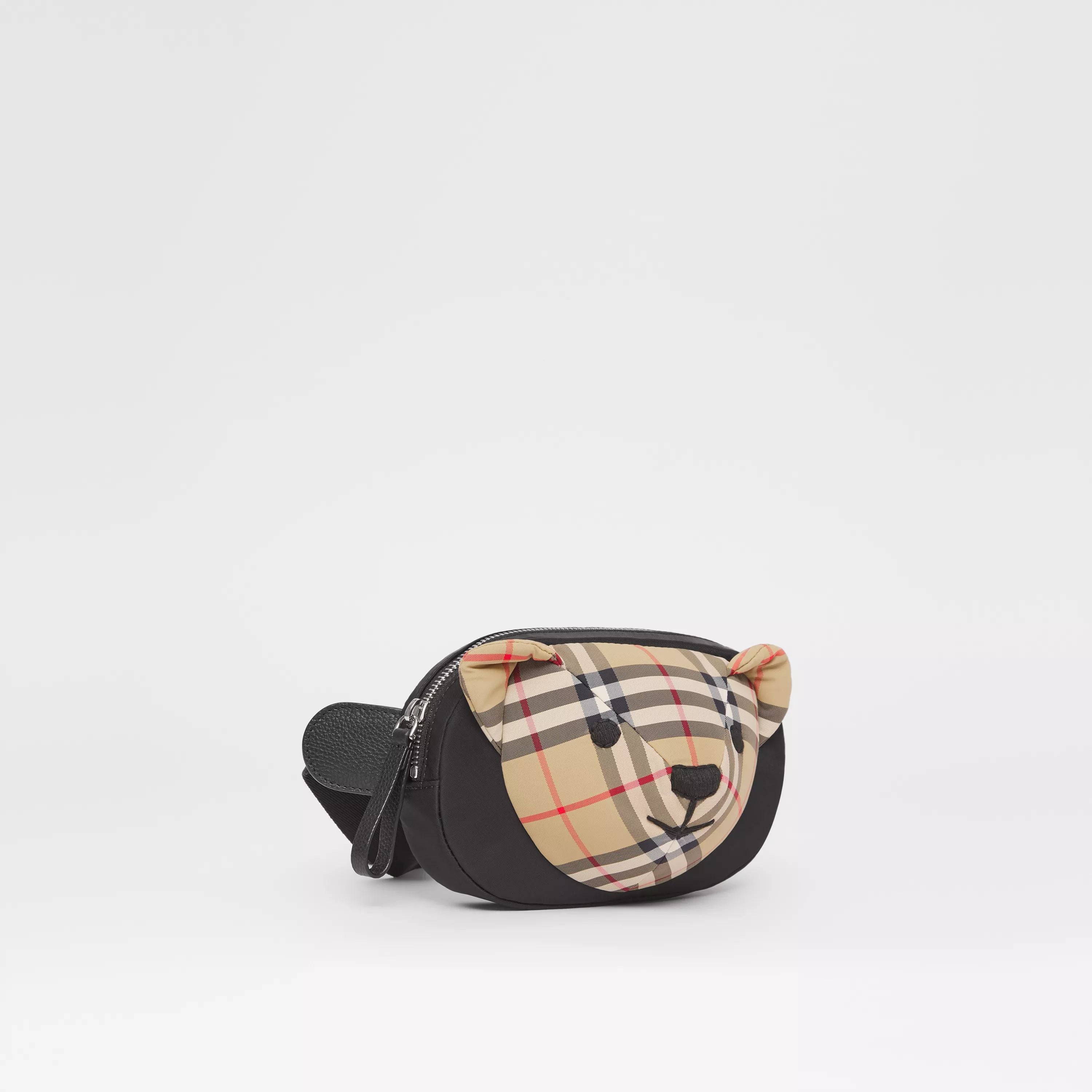 Sac banane en peluche beige pour garçons et filles