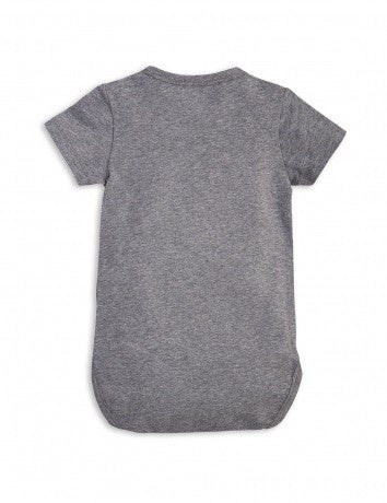 Baby Boys Grey Lion Babysuit