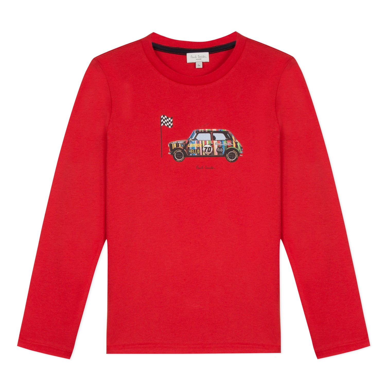 Boys Red Car Cotton Top