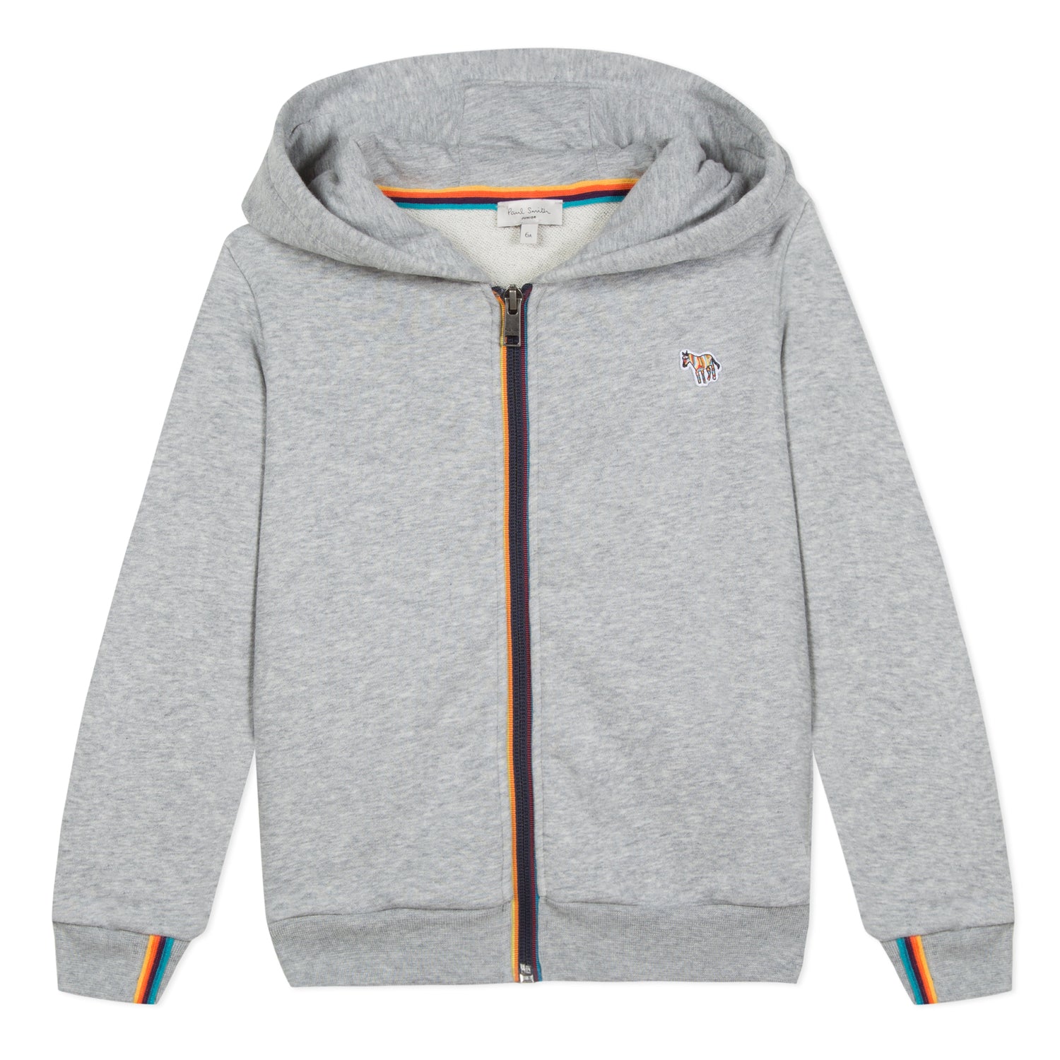 Boys Grey Hooded Cotton Coat