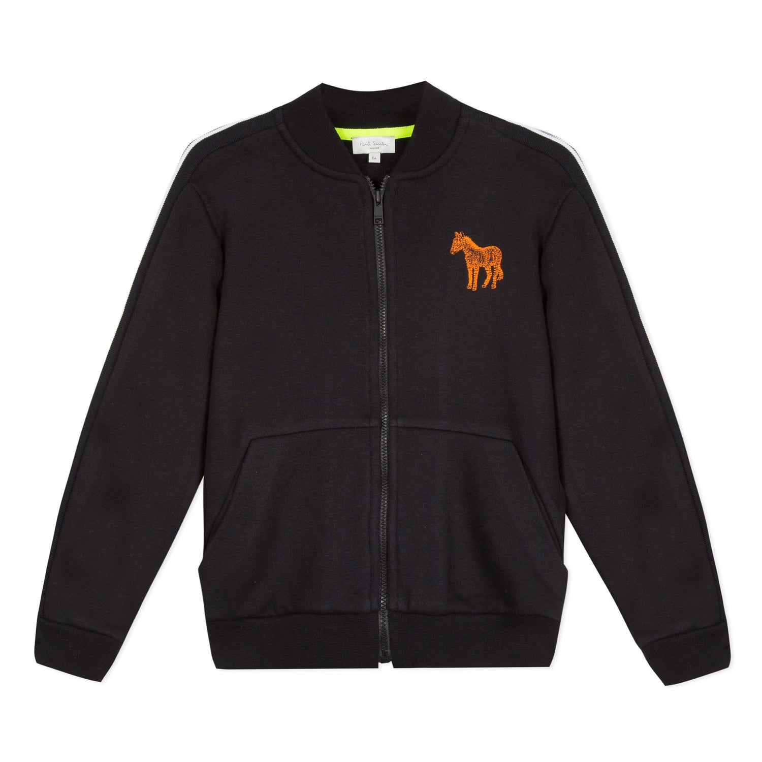 Boys Black Cotton Cardigan
